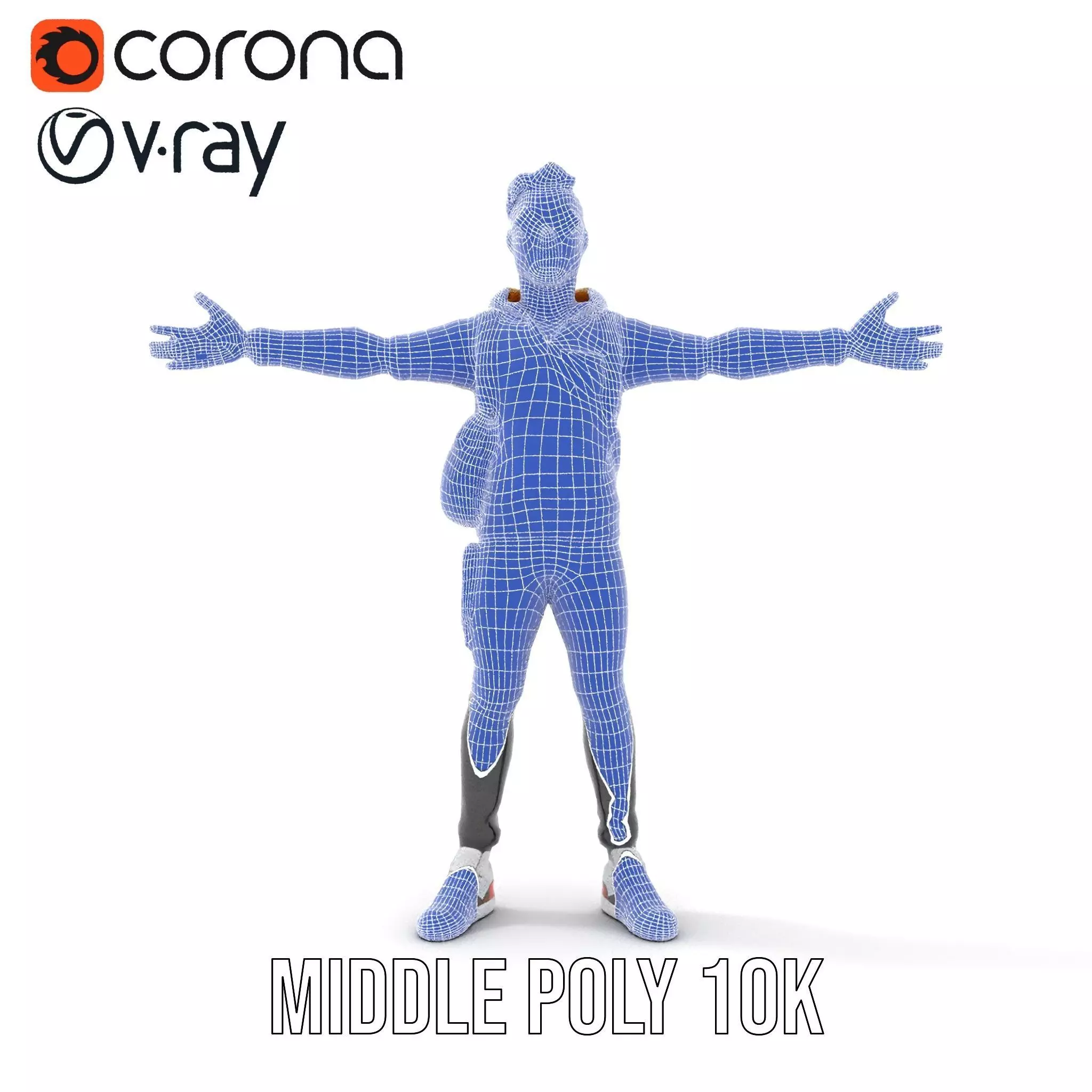 Urban Explorer Character model pack Low-poly 3D model_19