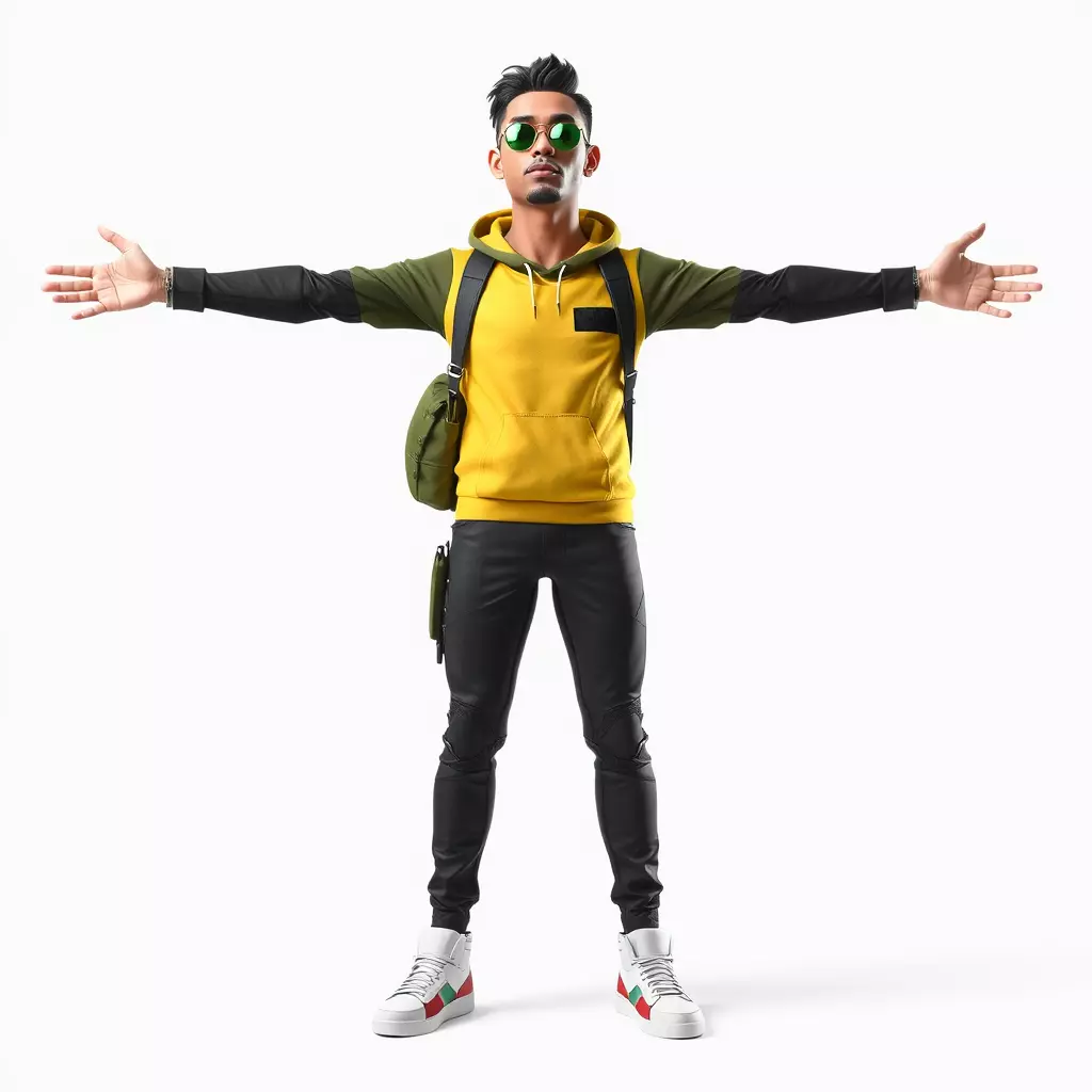 Urban Explorer Character model pack Low-poly 3D model_3