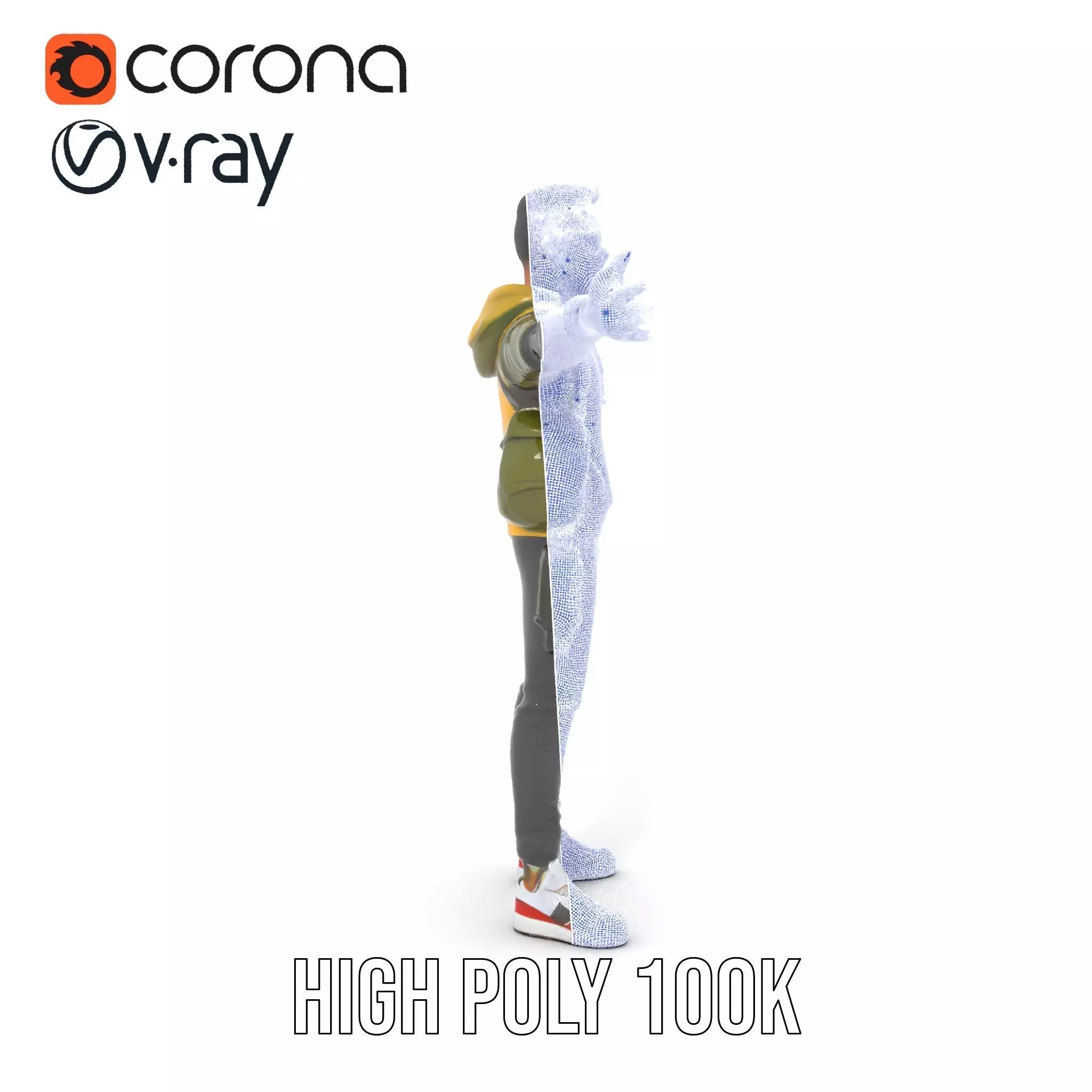 Urban Explorer Character model pack Low-poly 3D model_33