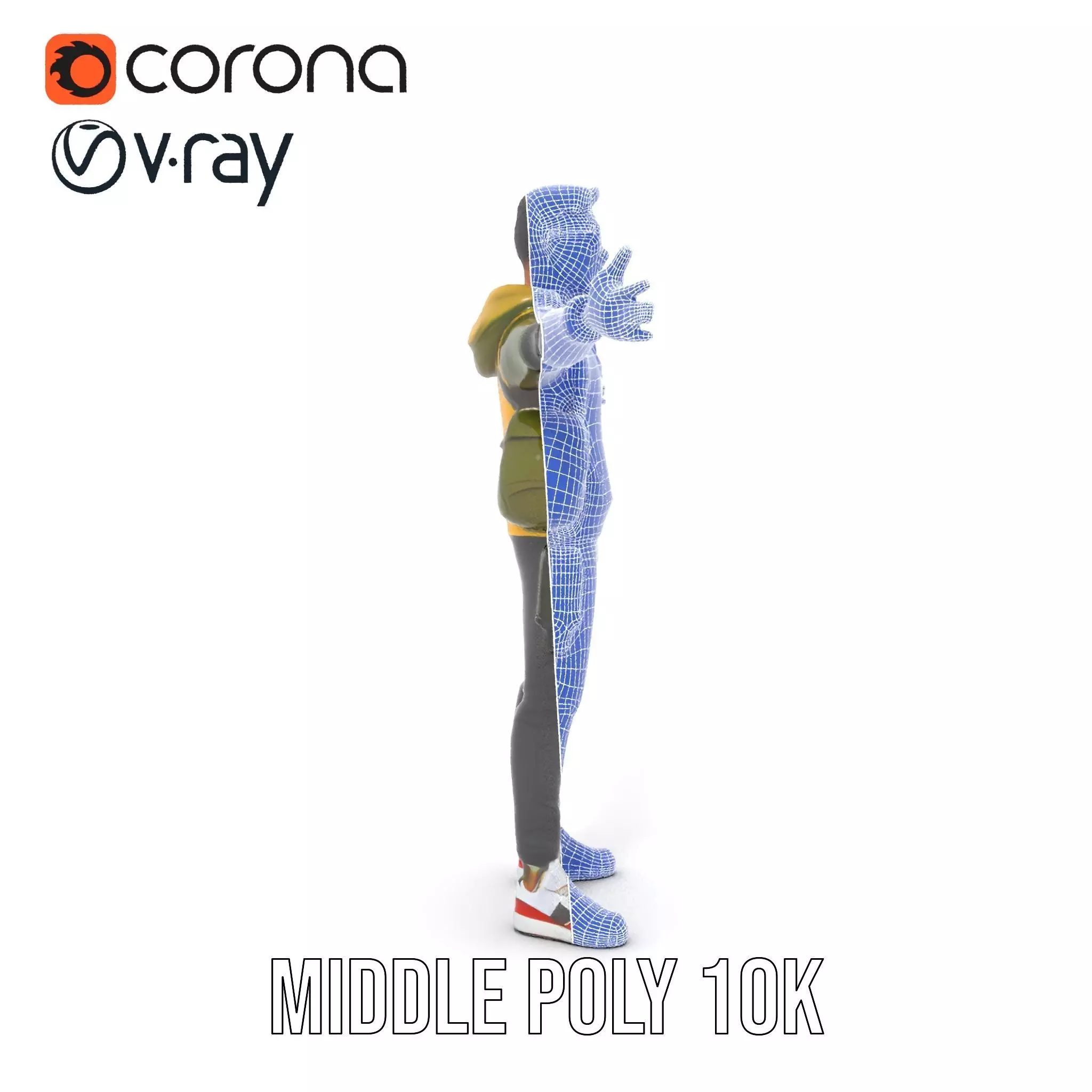 Urban Explorer Character model pack Low-poly 3D model_27