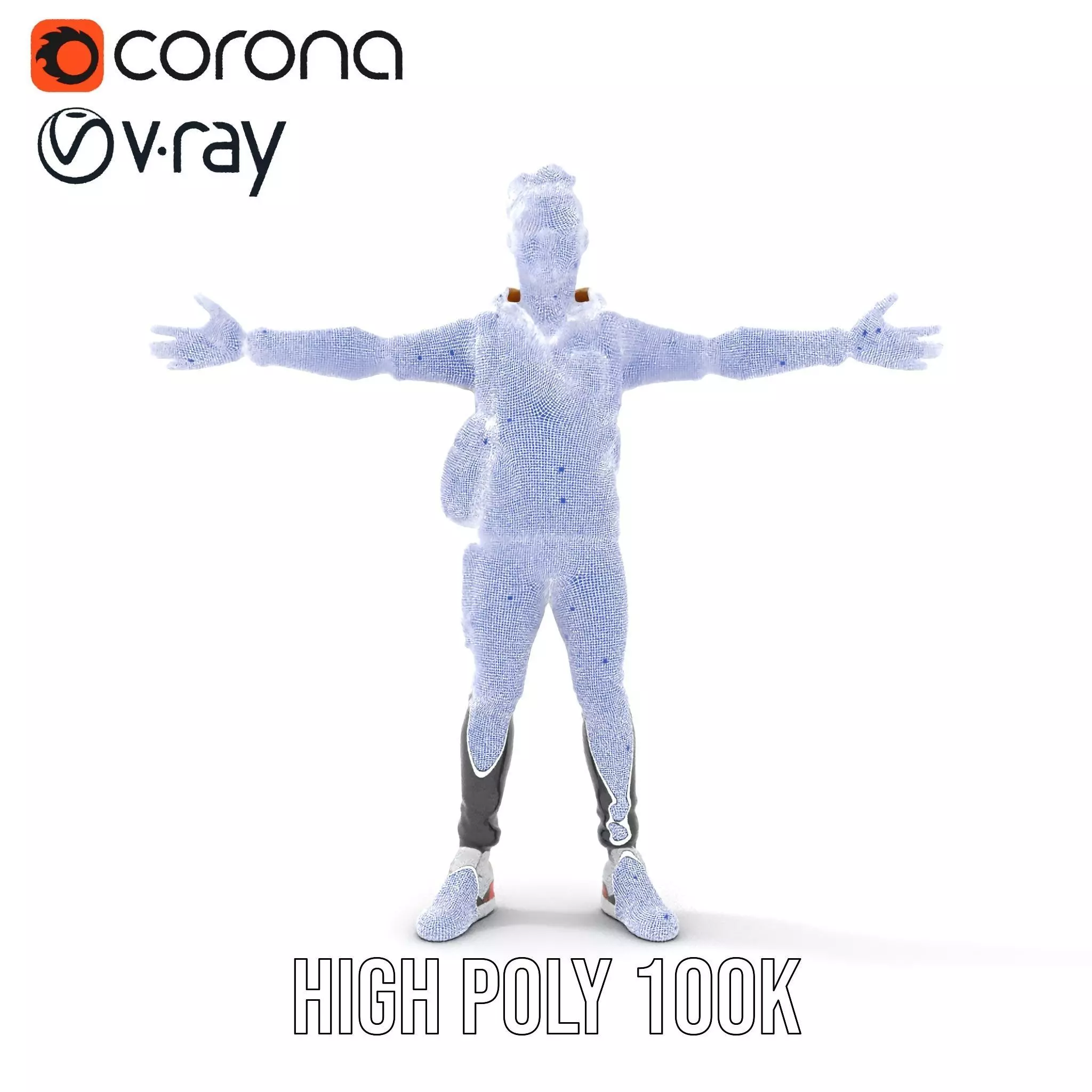 Urban Explorer Character model pack Low-poly 3D model_32