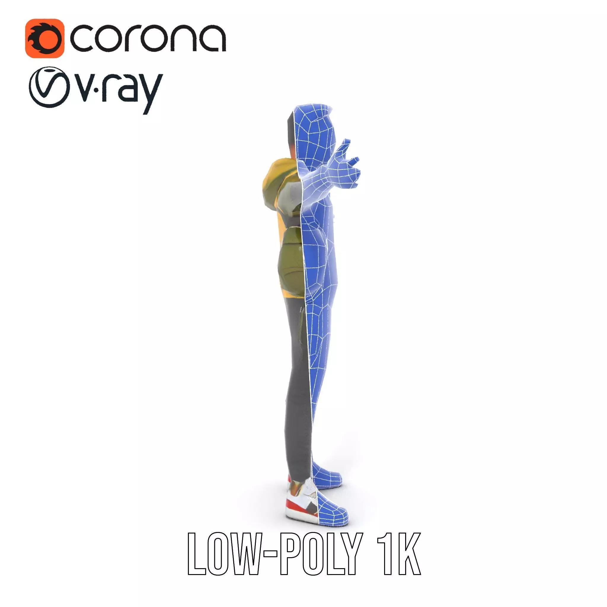 Urban Explorer Character model pack Low-poly 3D model_23