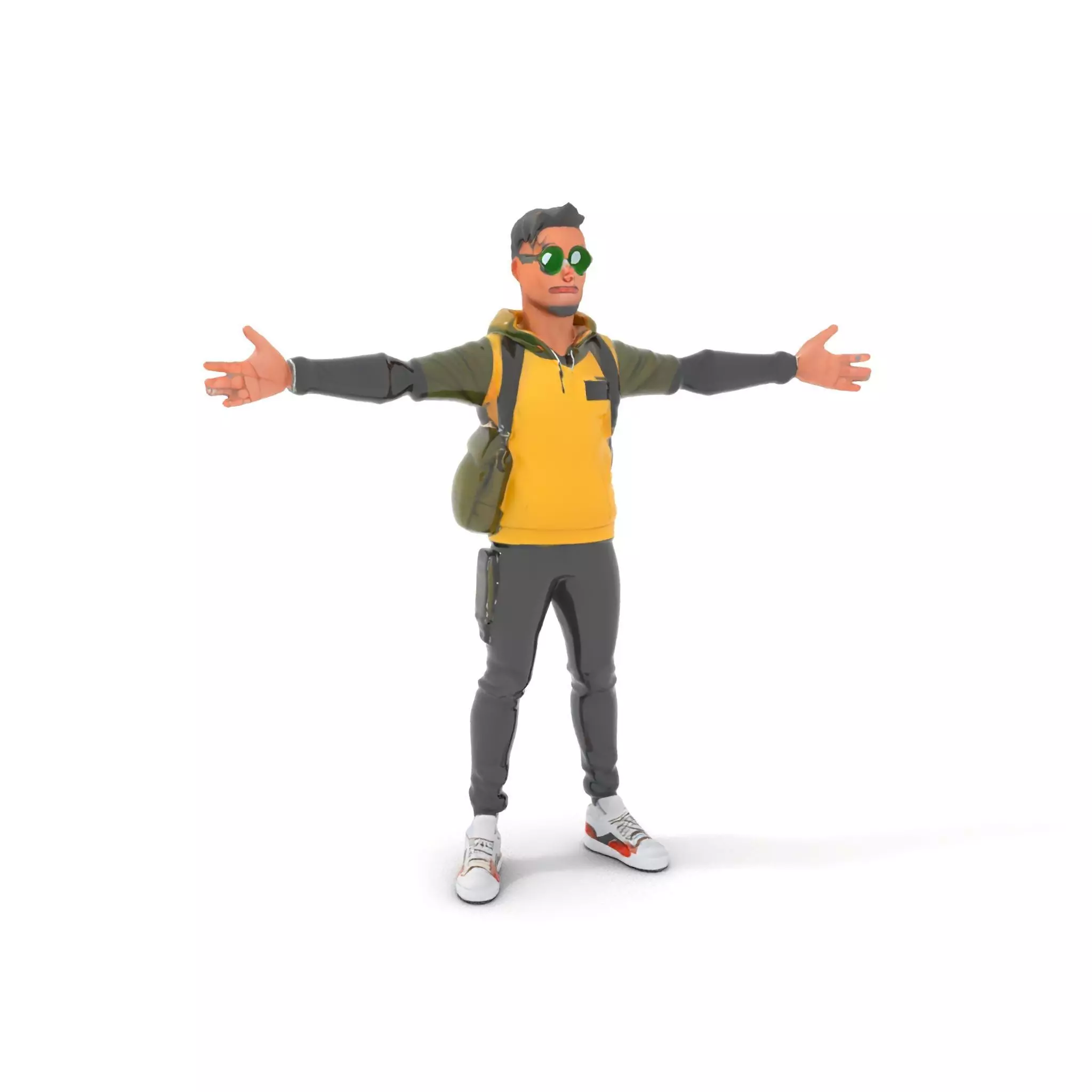 Urban Explorer Character model pack Low-poly 3D model_0
