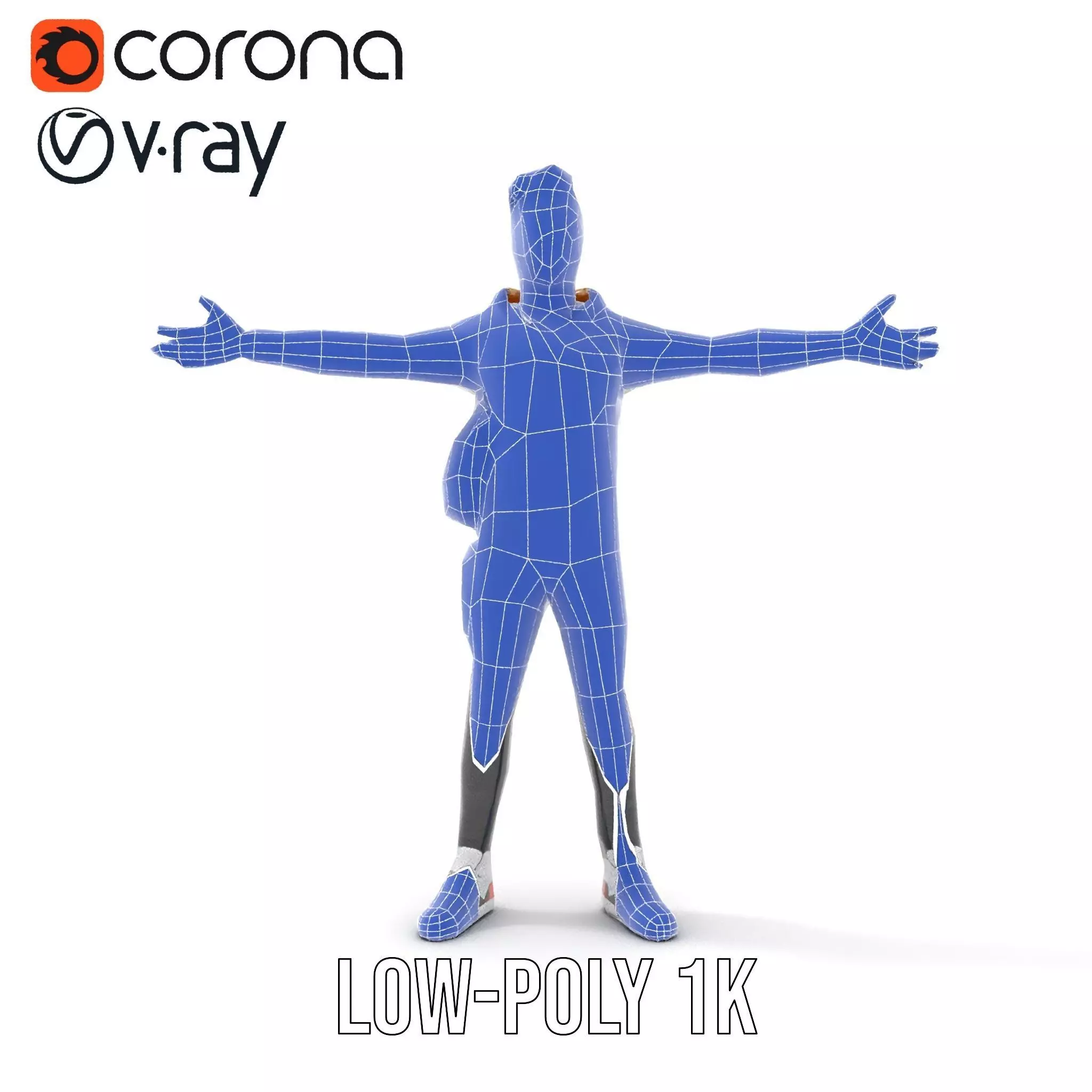 Urban Explorer Character model pack Low-poly 3D model_17