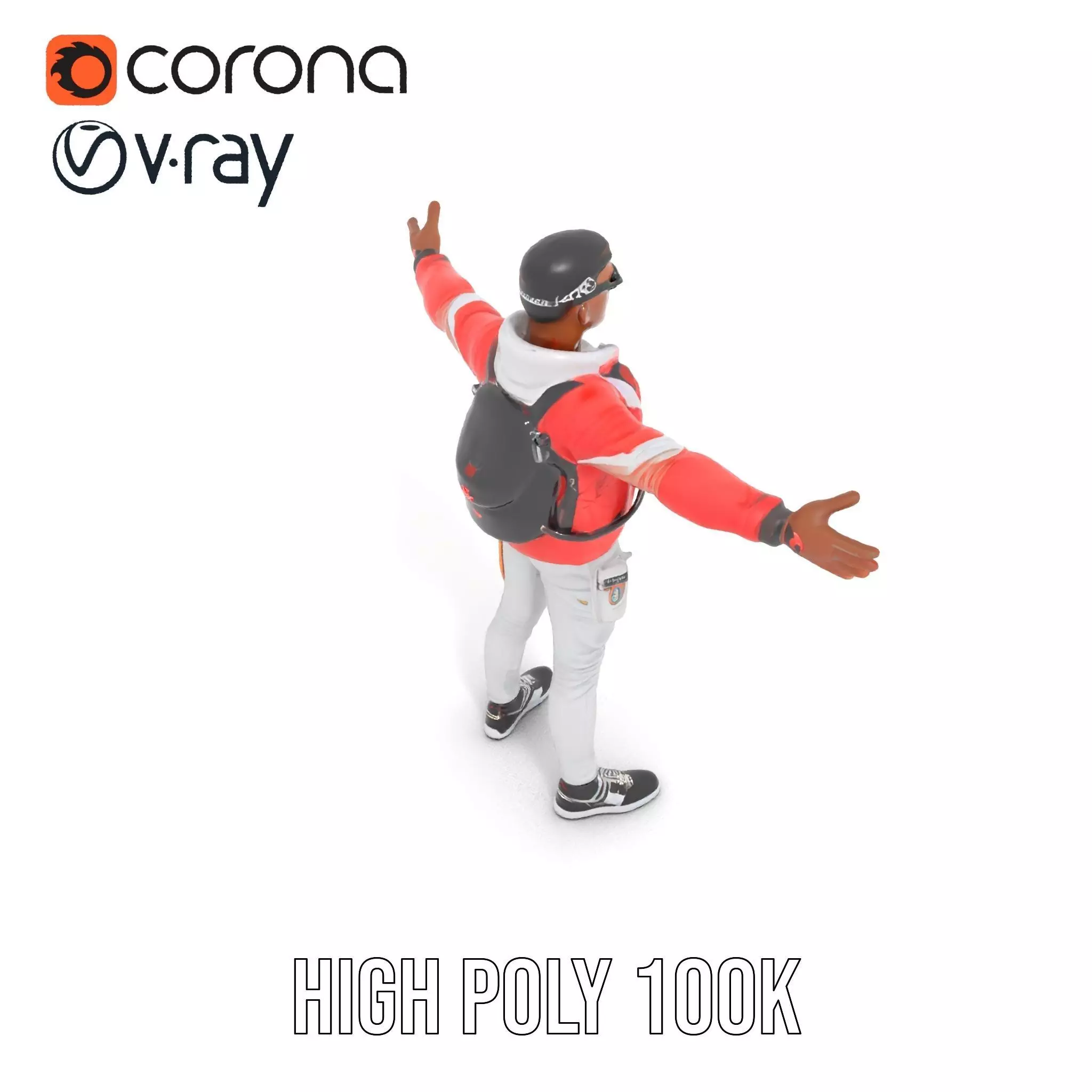 Urban Explorer Attire model pack Low-poly 3D model_23