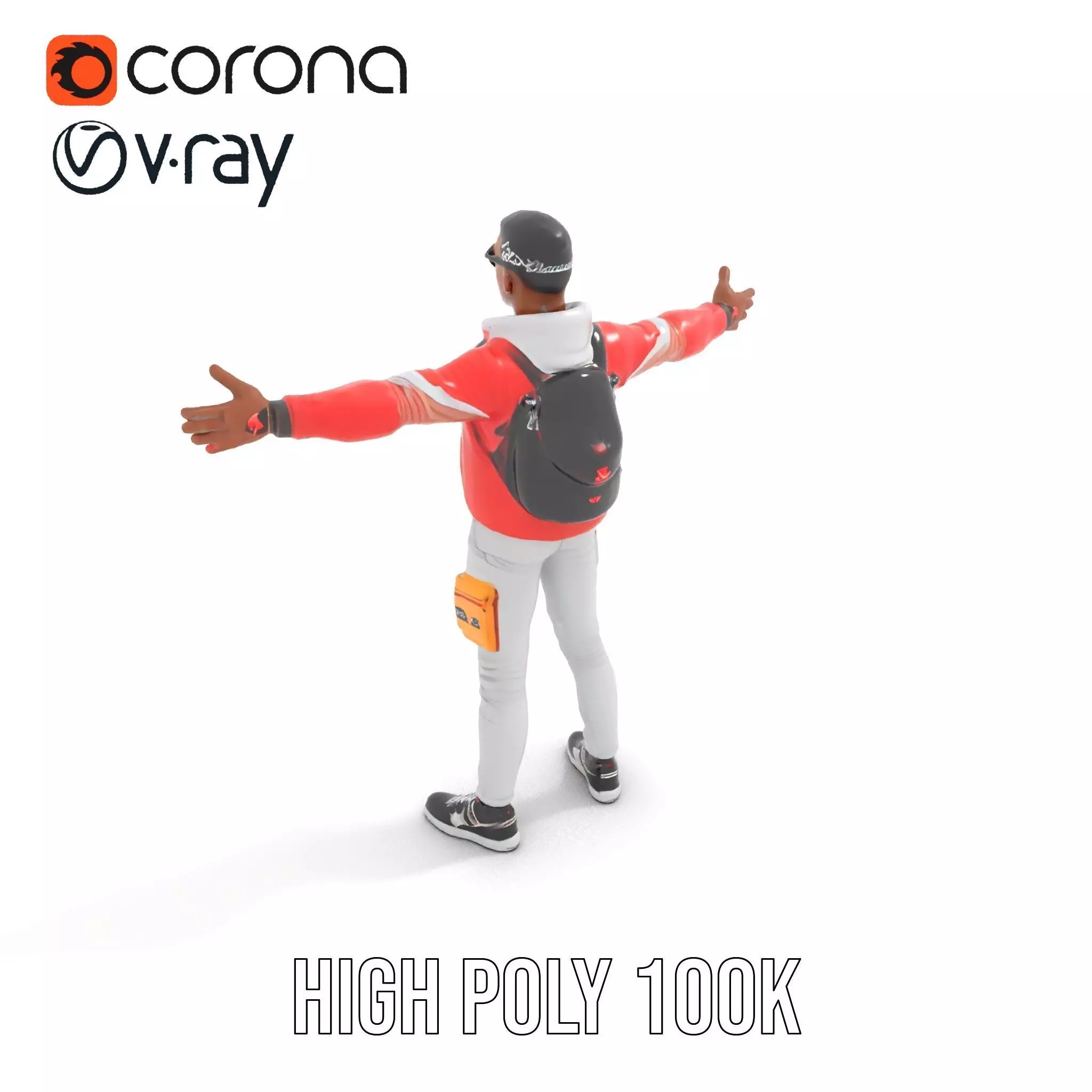 Urban Explorer Attire model pack Low-poly 3D model_17