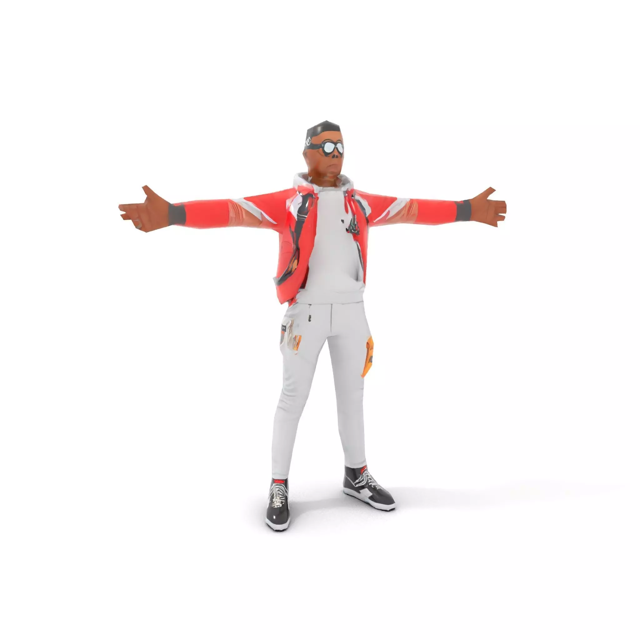 Urban Explorer Attire model pack Low-poly 3D model_13