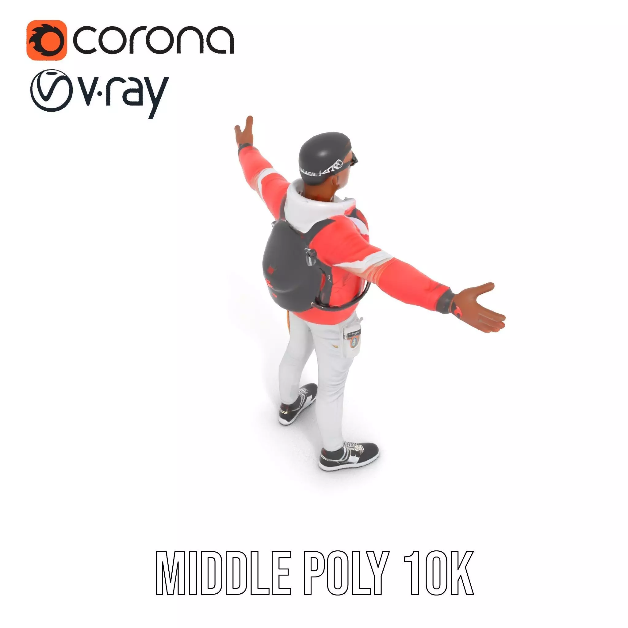 Urban Explorer Attire model pack Low-poly 3D model_10