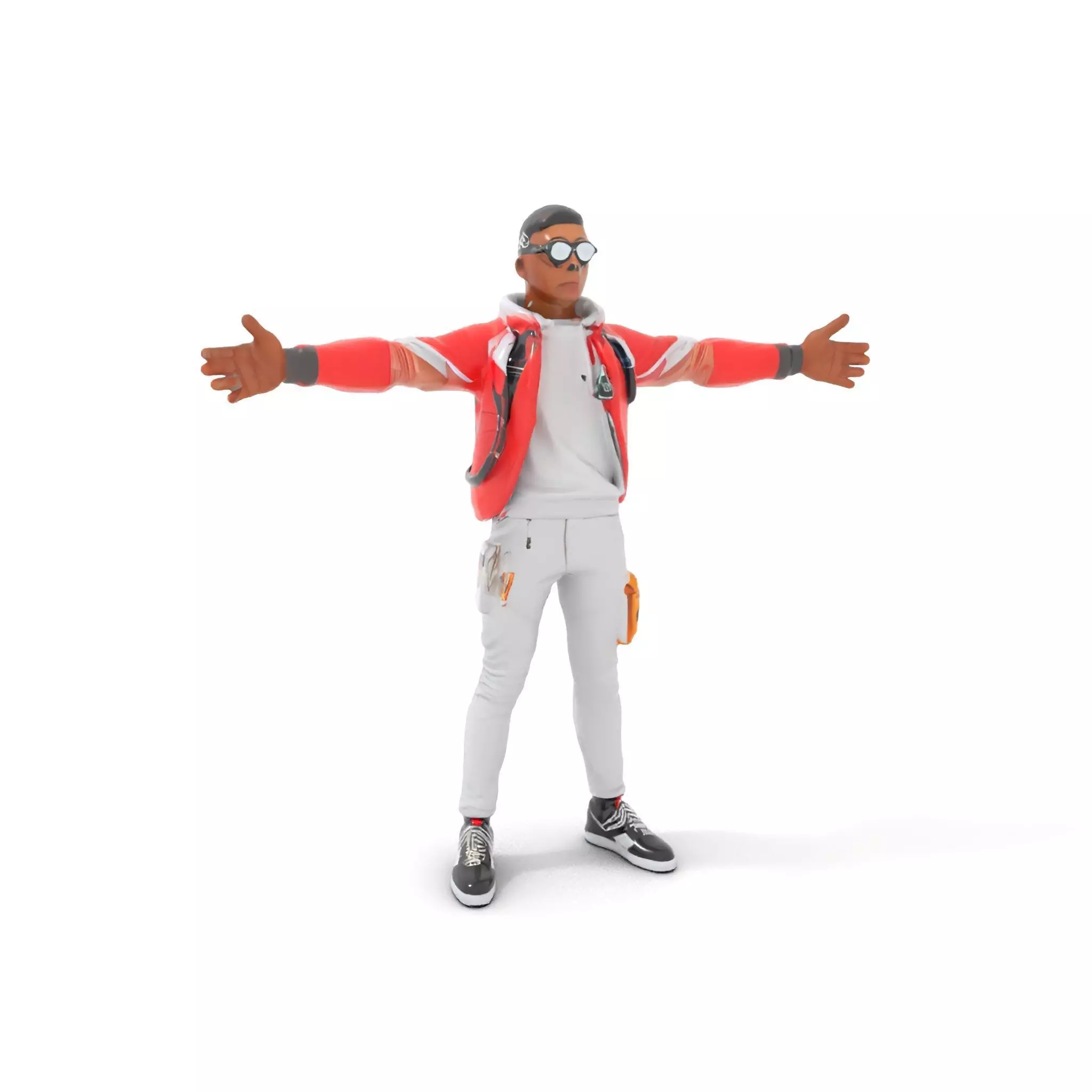 Urban Explorer Attire model pack Low-poly 3D model_0
