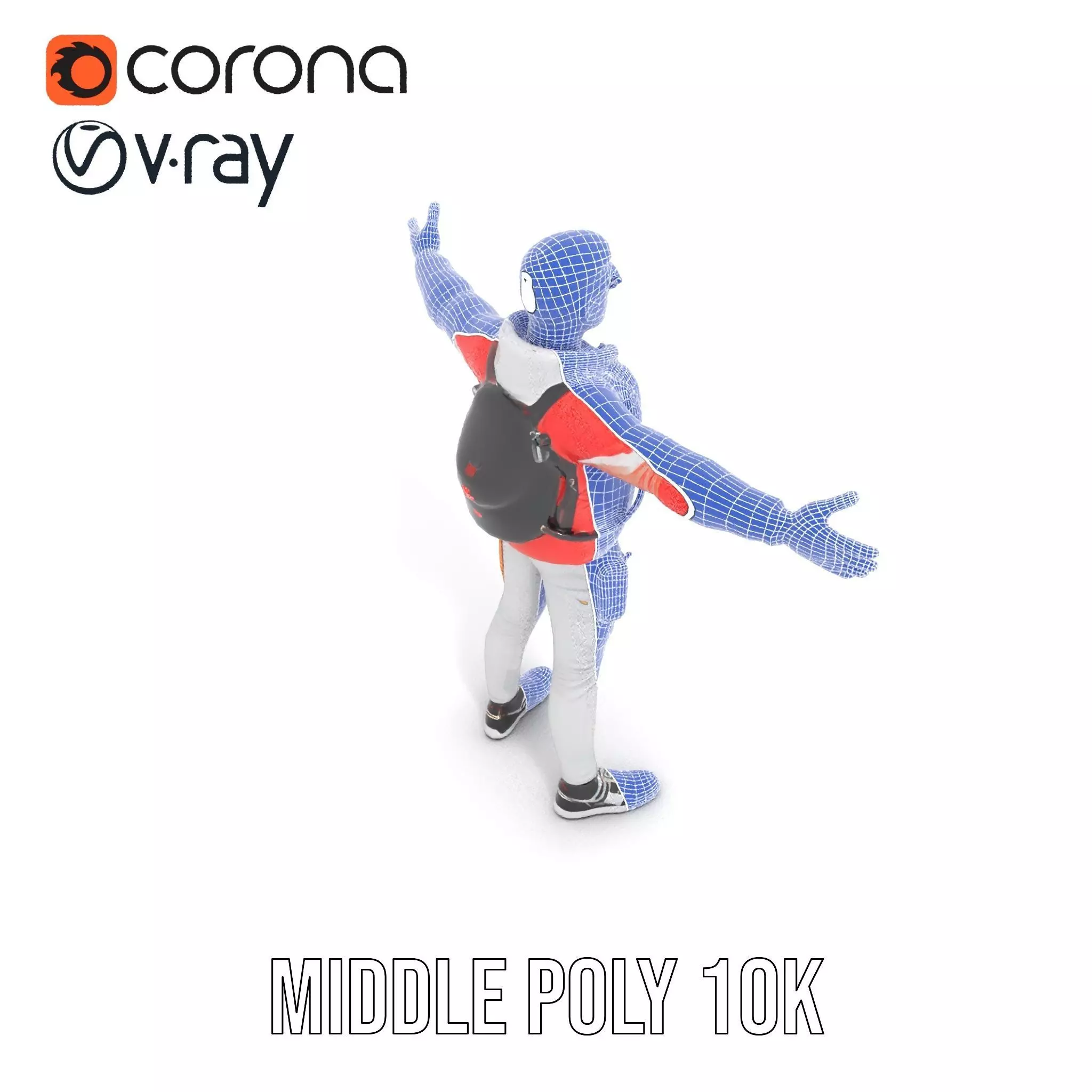 Urban Explorer Attire model pack Low-poly 3D model_15