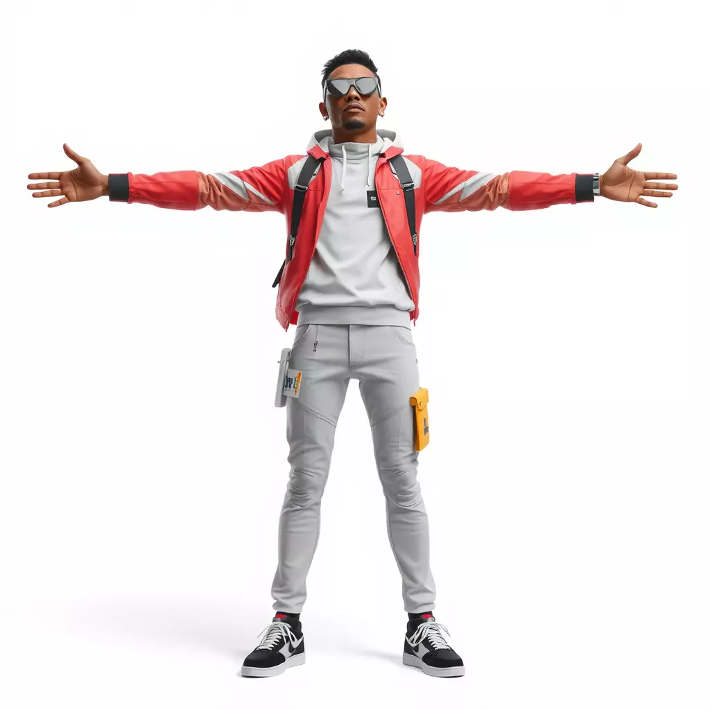 Urban Explorer Attire model pack Low-poly 3D model_3