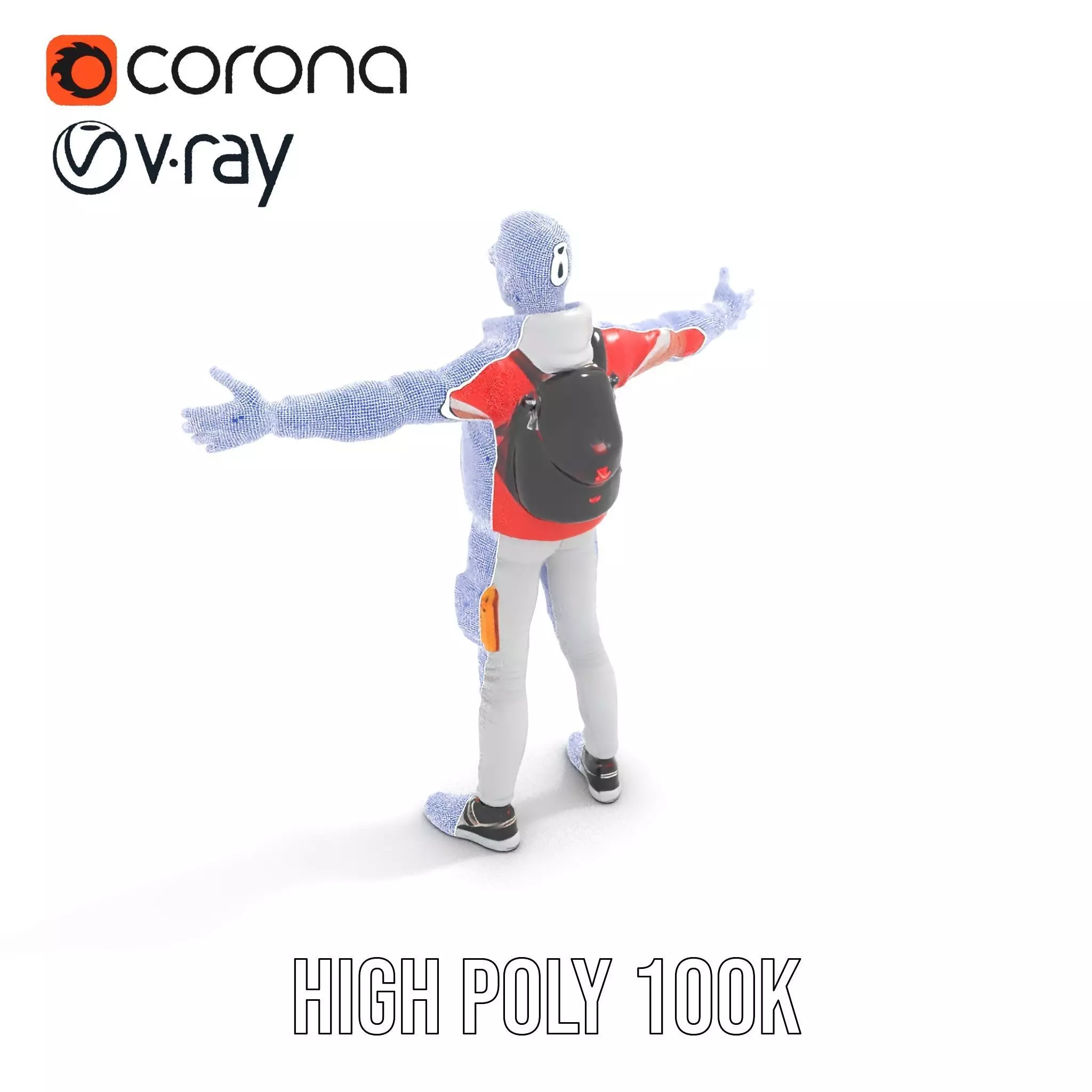 Urban Explorer Attire model pack Low-poly 3D model_26