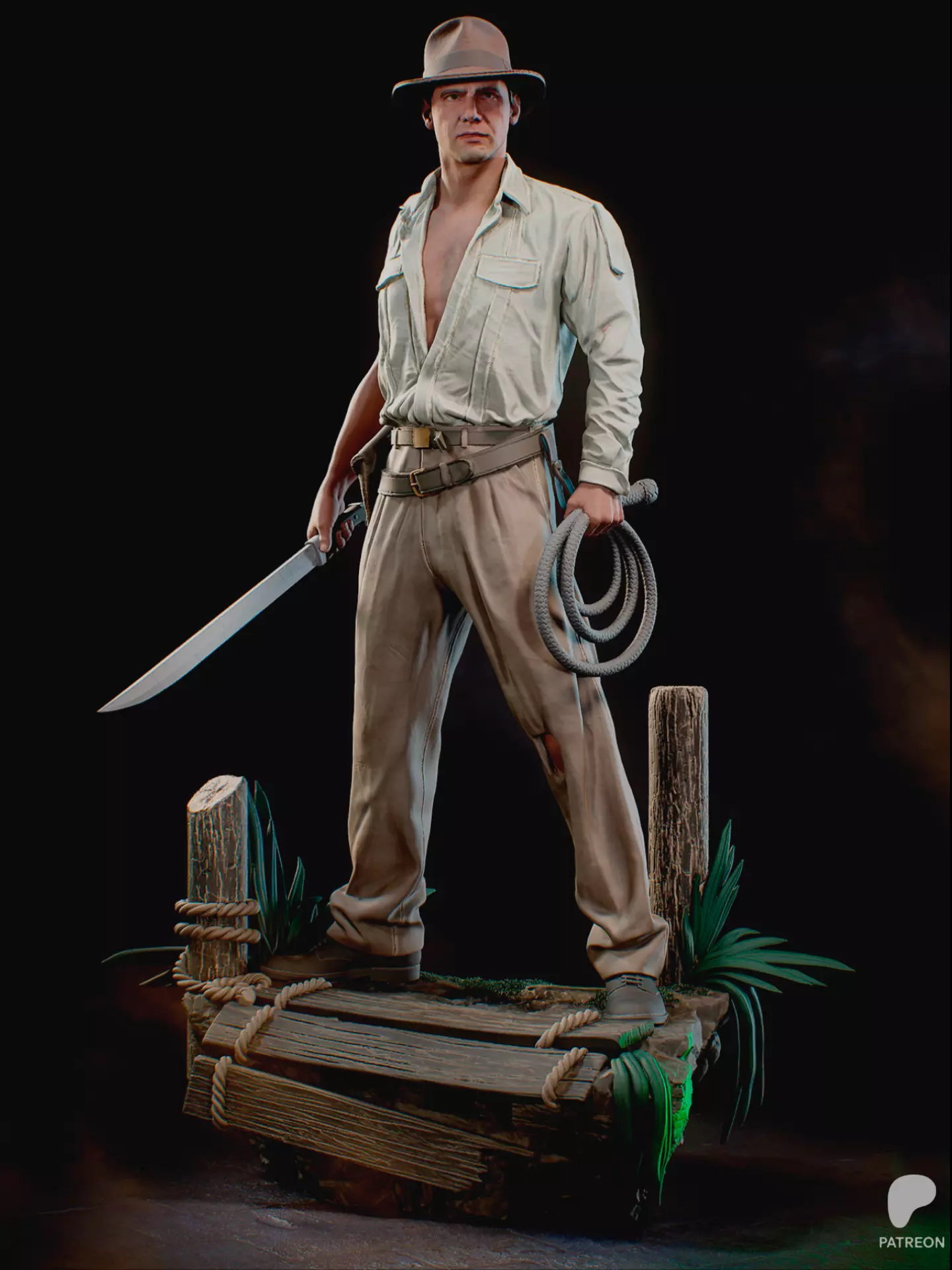 Indiana Jones 3D print model 3D print model_0