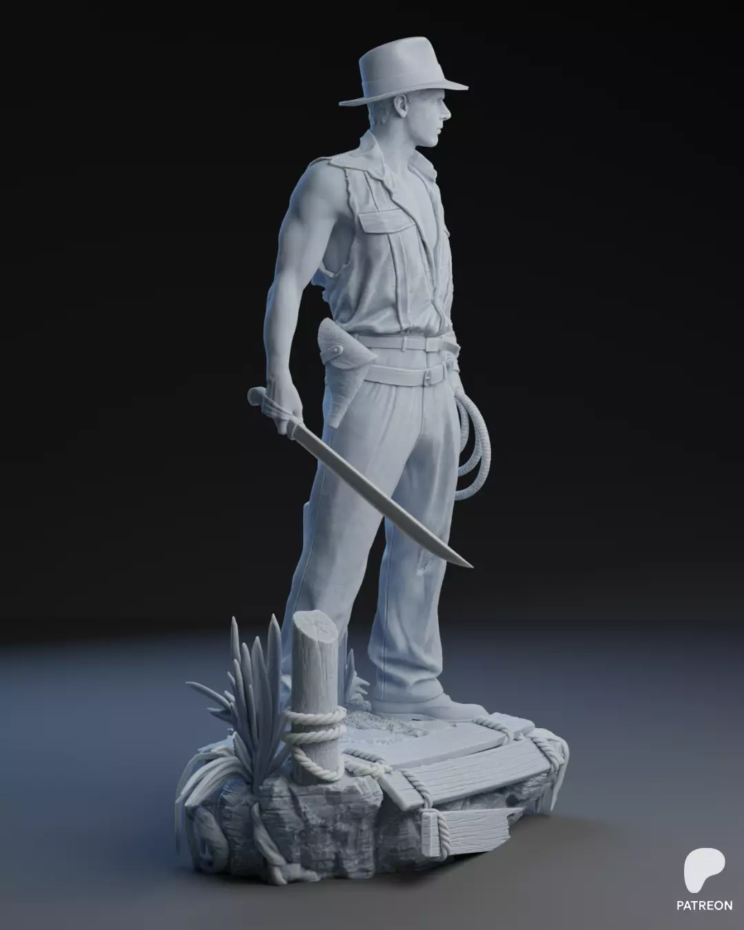 Indiana Jones 3D print model 3D print model_6