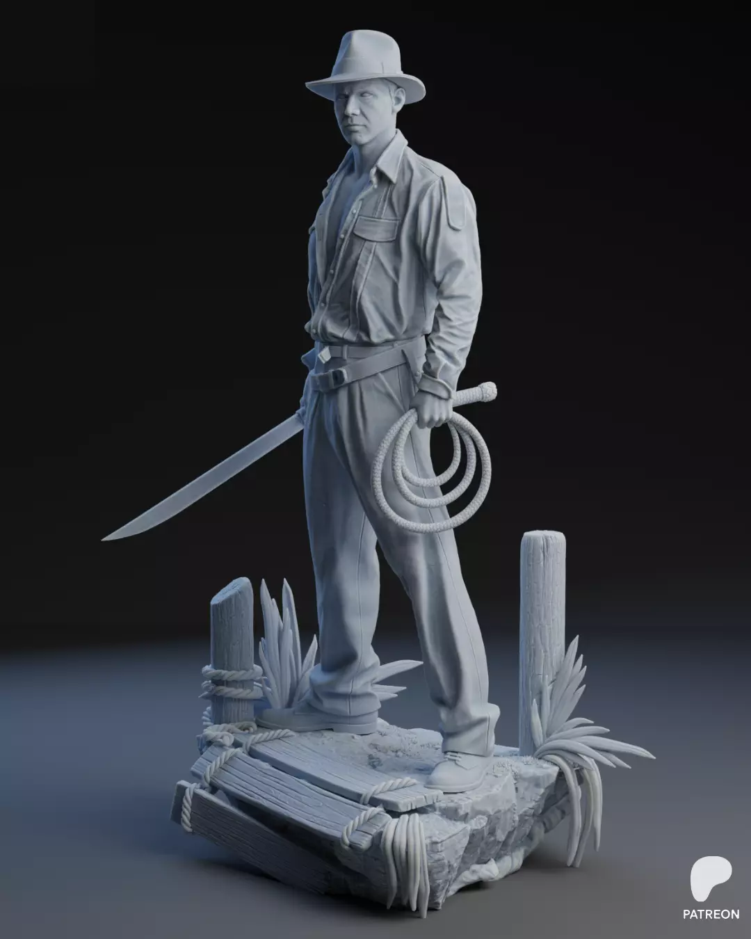 Indiana Jones 3D print model 3D print model_5