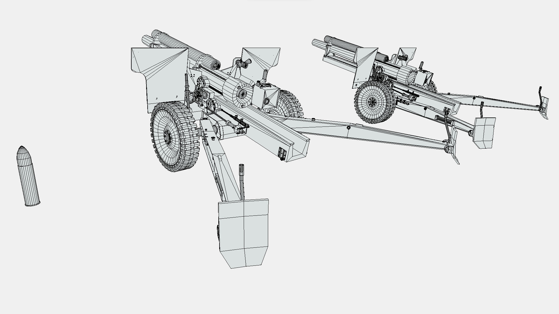 World War Asset Bundle Low-poly 3D model_6
