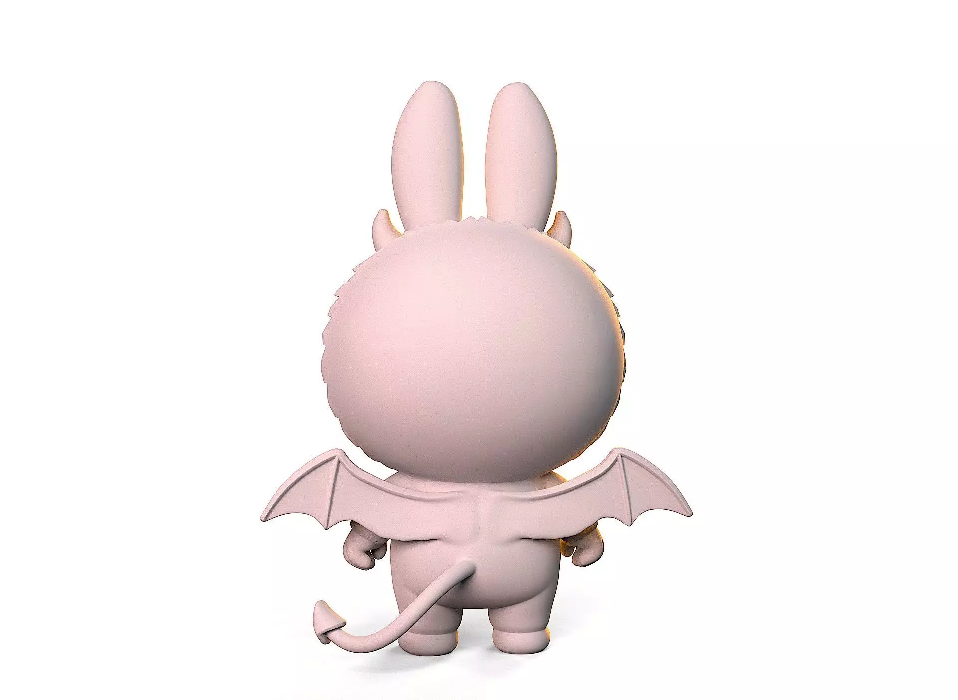 Labubu devil 3D print model_3