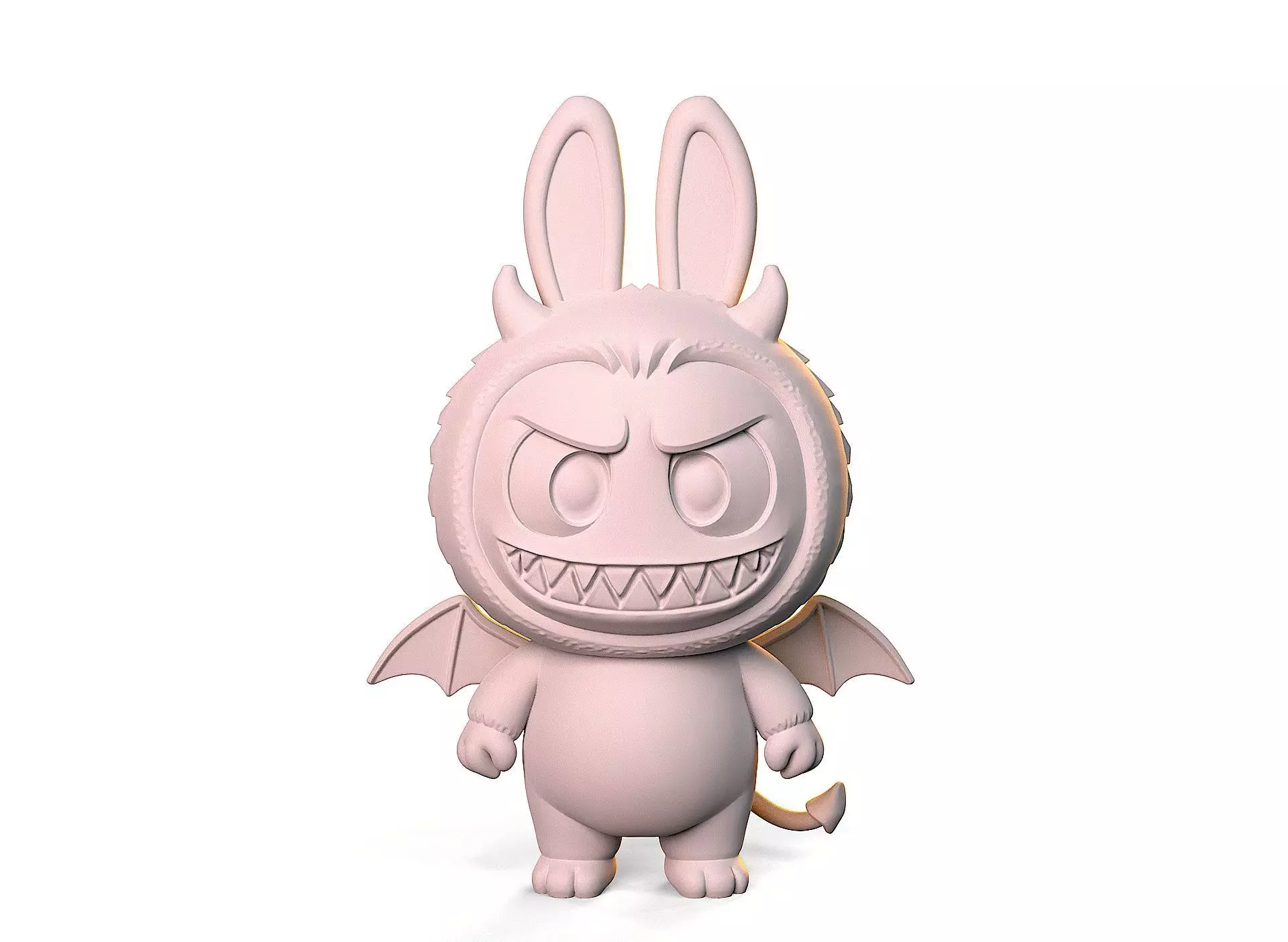 Labubu devil 3D print model_1