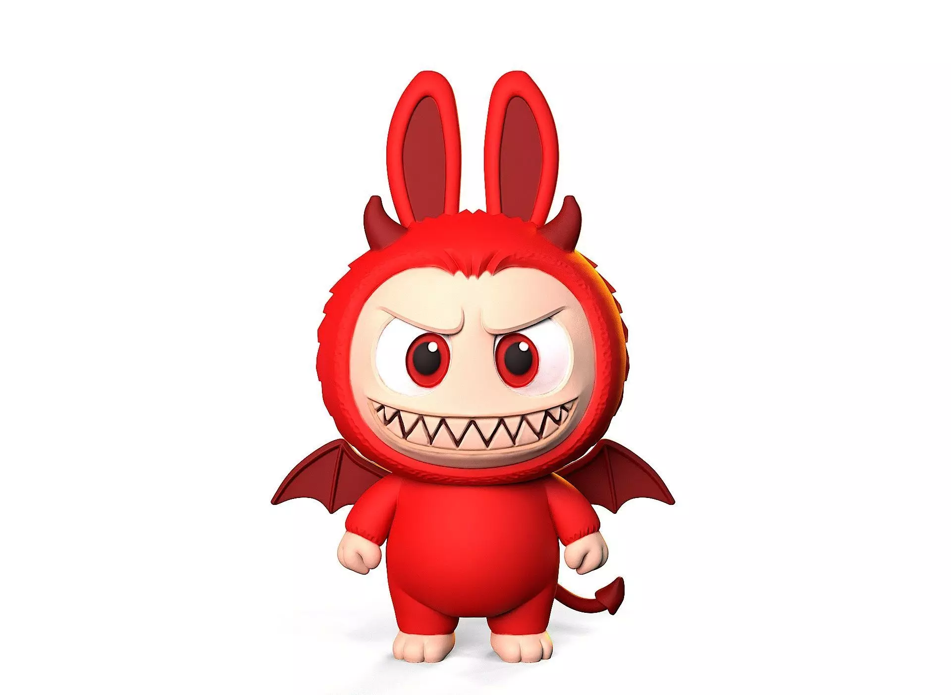 Labubu devil 3D print model_0