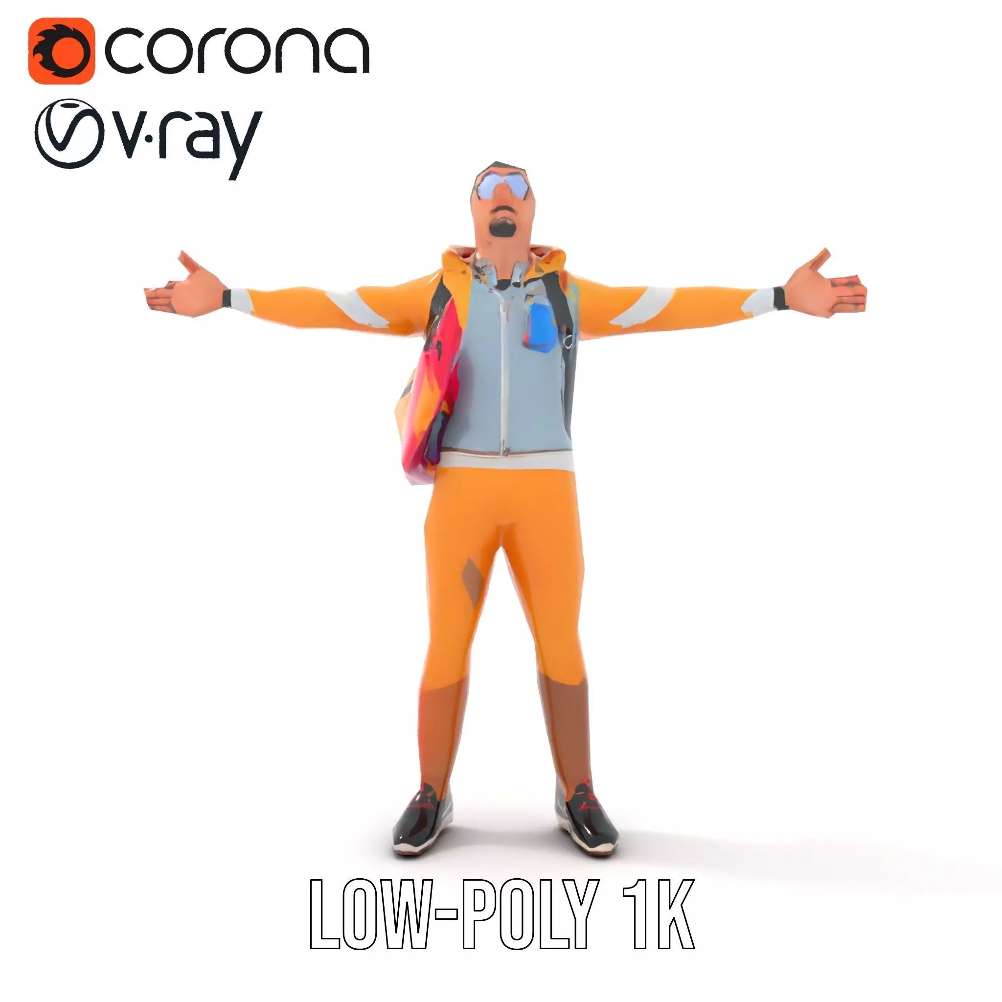 Colorful Streetwear model pack Low-poly 3D model_28