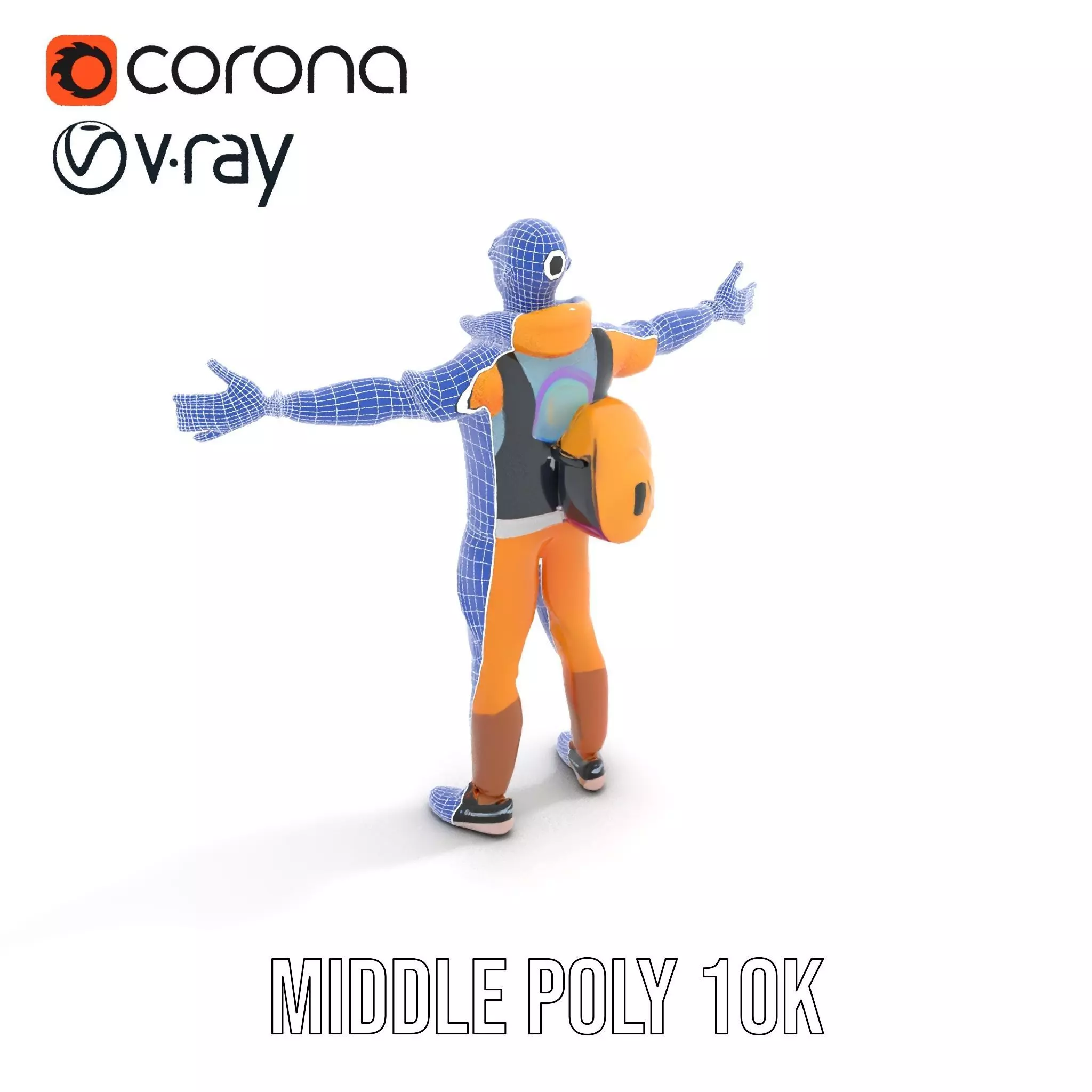 Colorful Streetwear model pack Low-poly 3D model_24