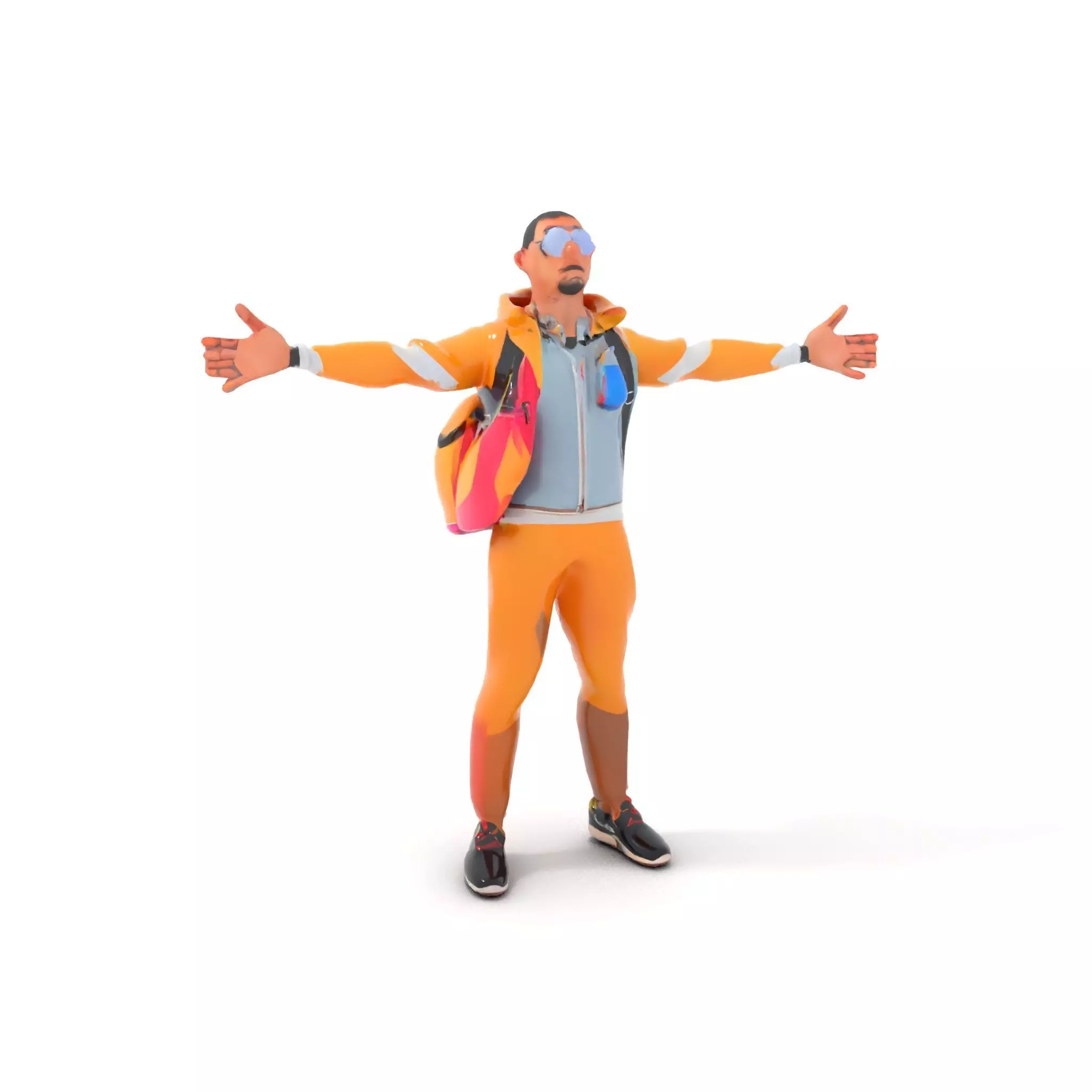 Colorful Streetwear model pack Low-poly 3D model_11