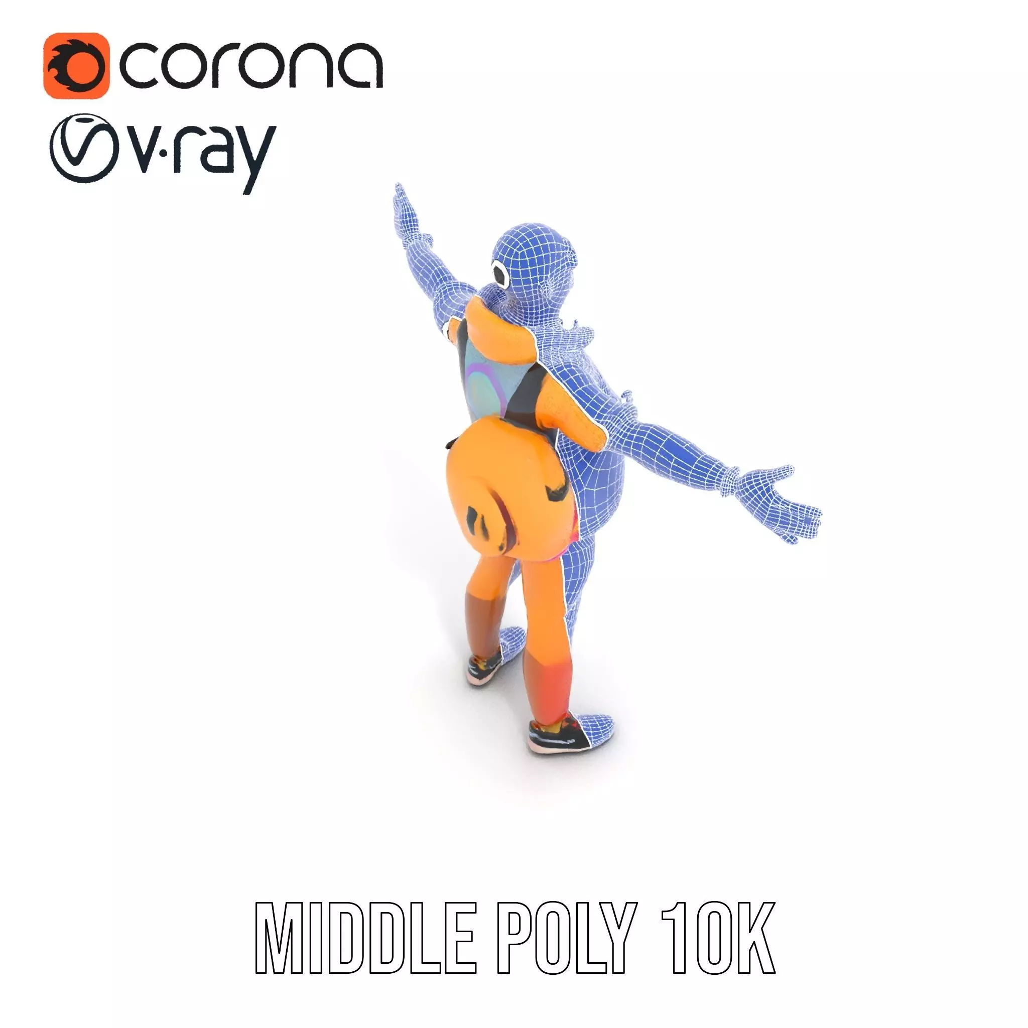 Colorful Streetwear model pack Low-poly 3D model_19