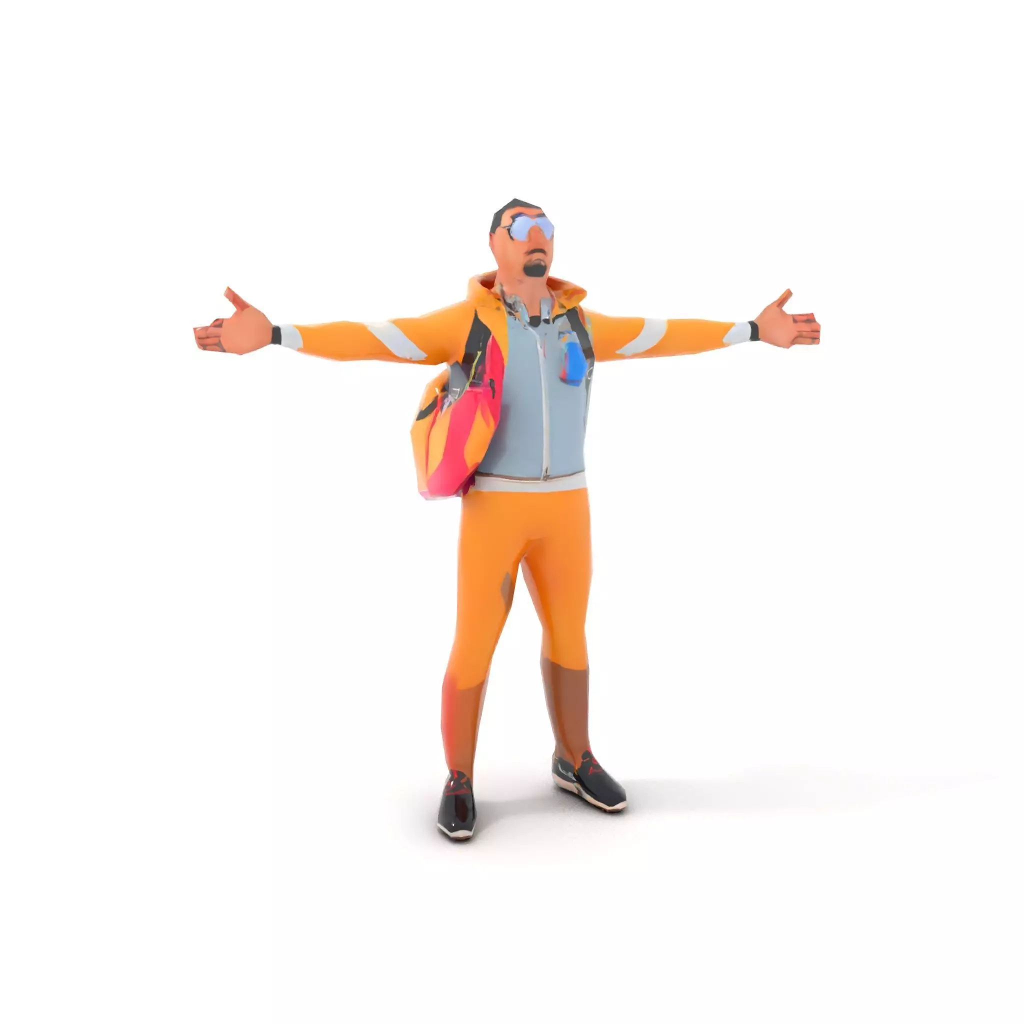 Colorful Streetwear model pack Low-poly 3D model_12