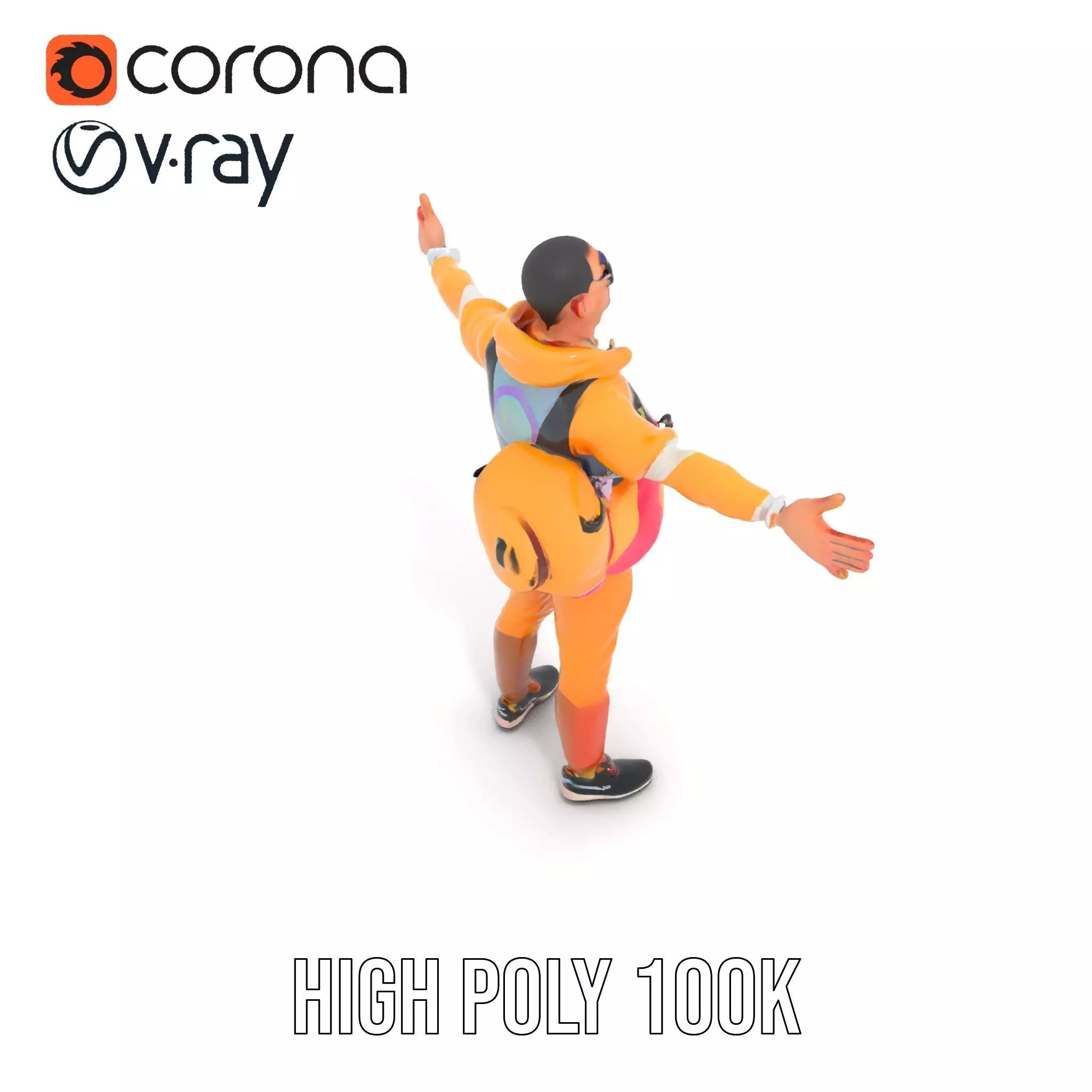 Colorful Streetwear model pack Low-poly 3D model_10