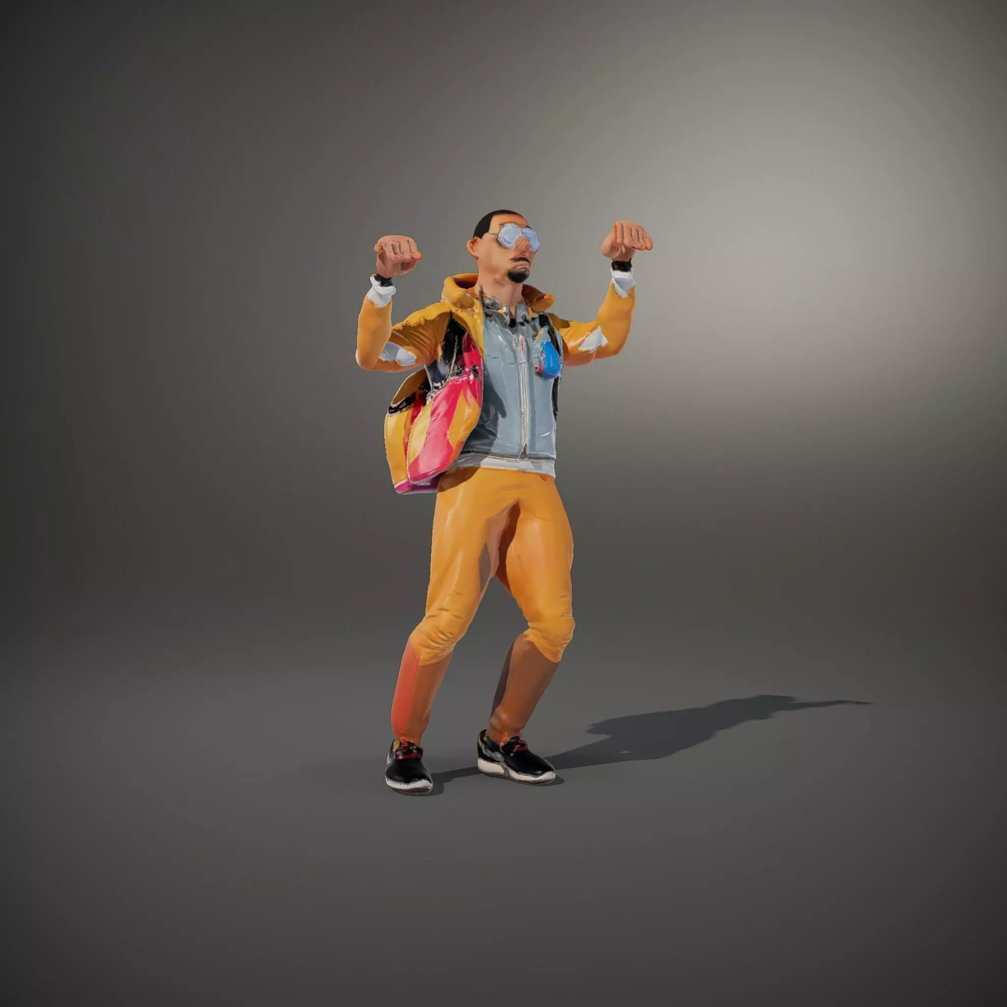 Colorful Streetwear model pack Low-poly 3D model_35