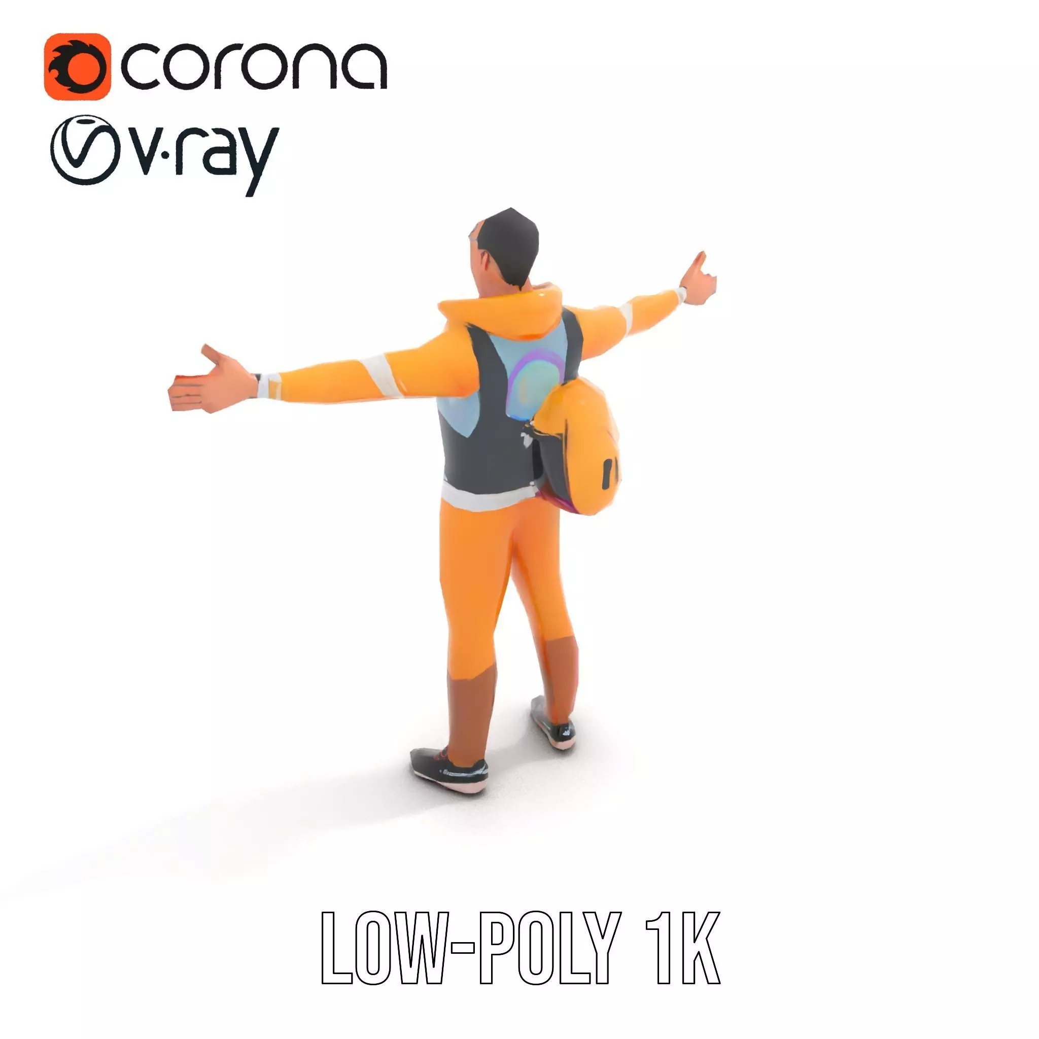 Colorful Streetwear model pack Low-poly 3D model_9