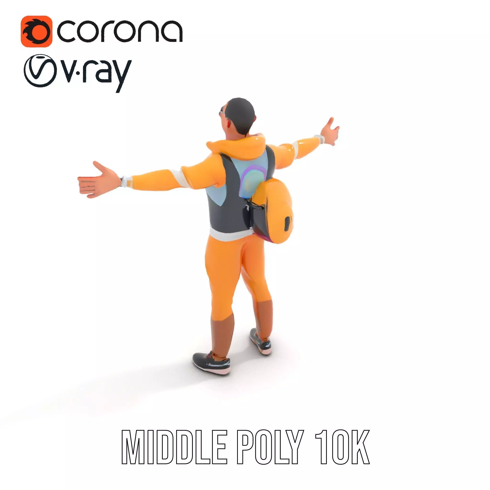 Colorful Streetwear model pack Low-poly 3D model_7