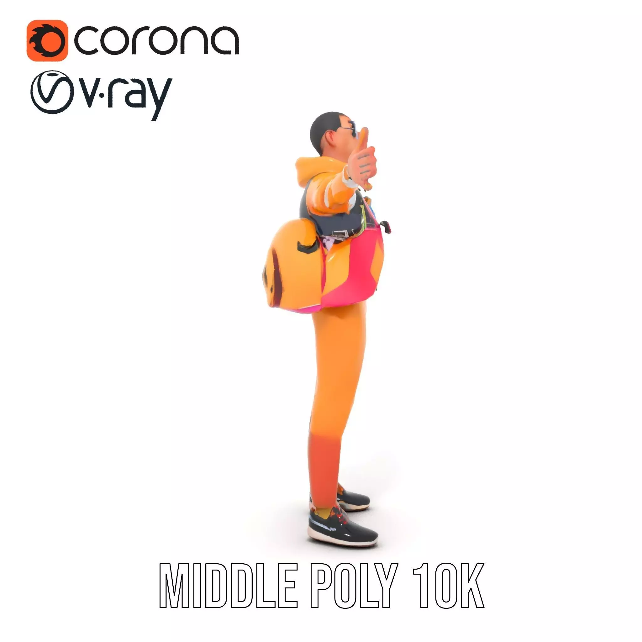 Colorful Streetwear model pack Low-poly 3D model_21