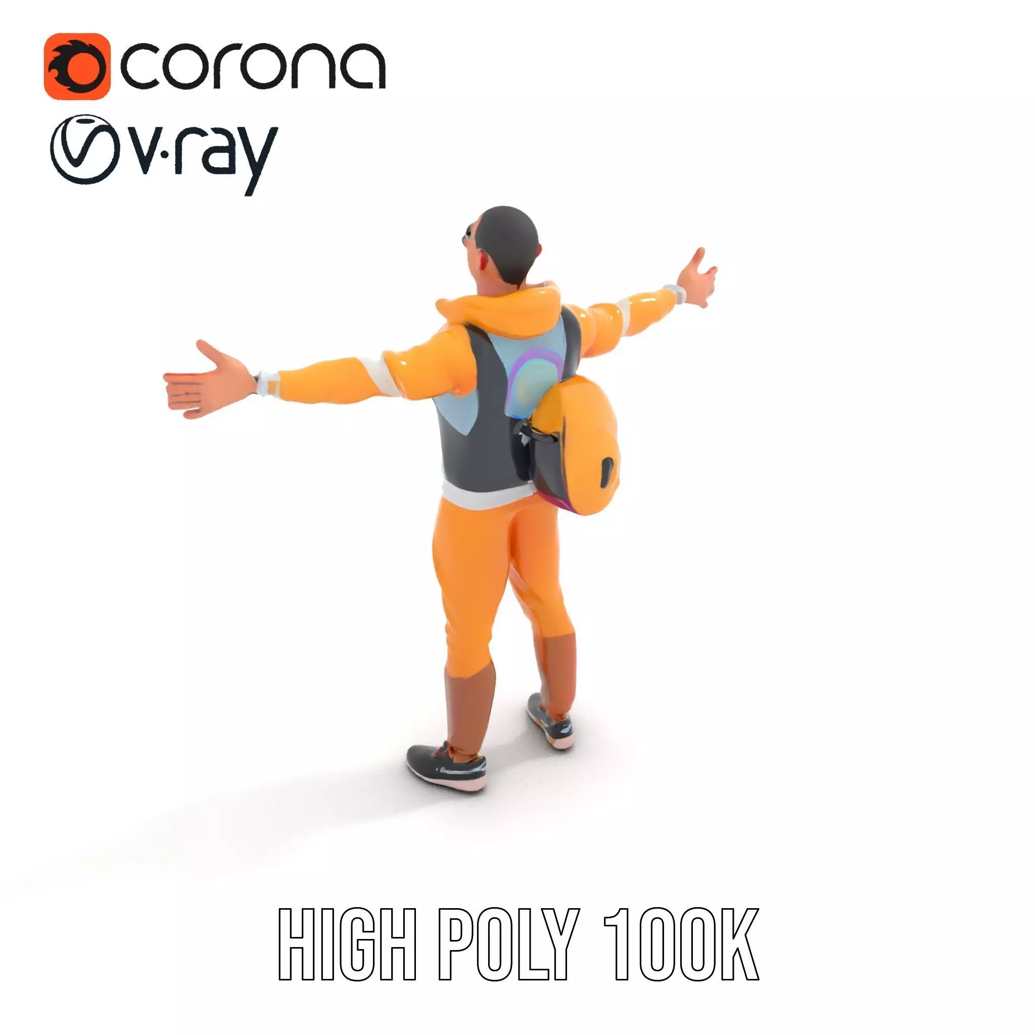 Colorful Streetwear model pack Low-poly 3D model_18