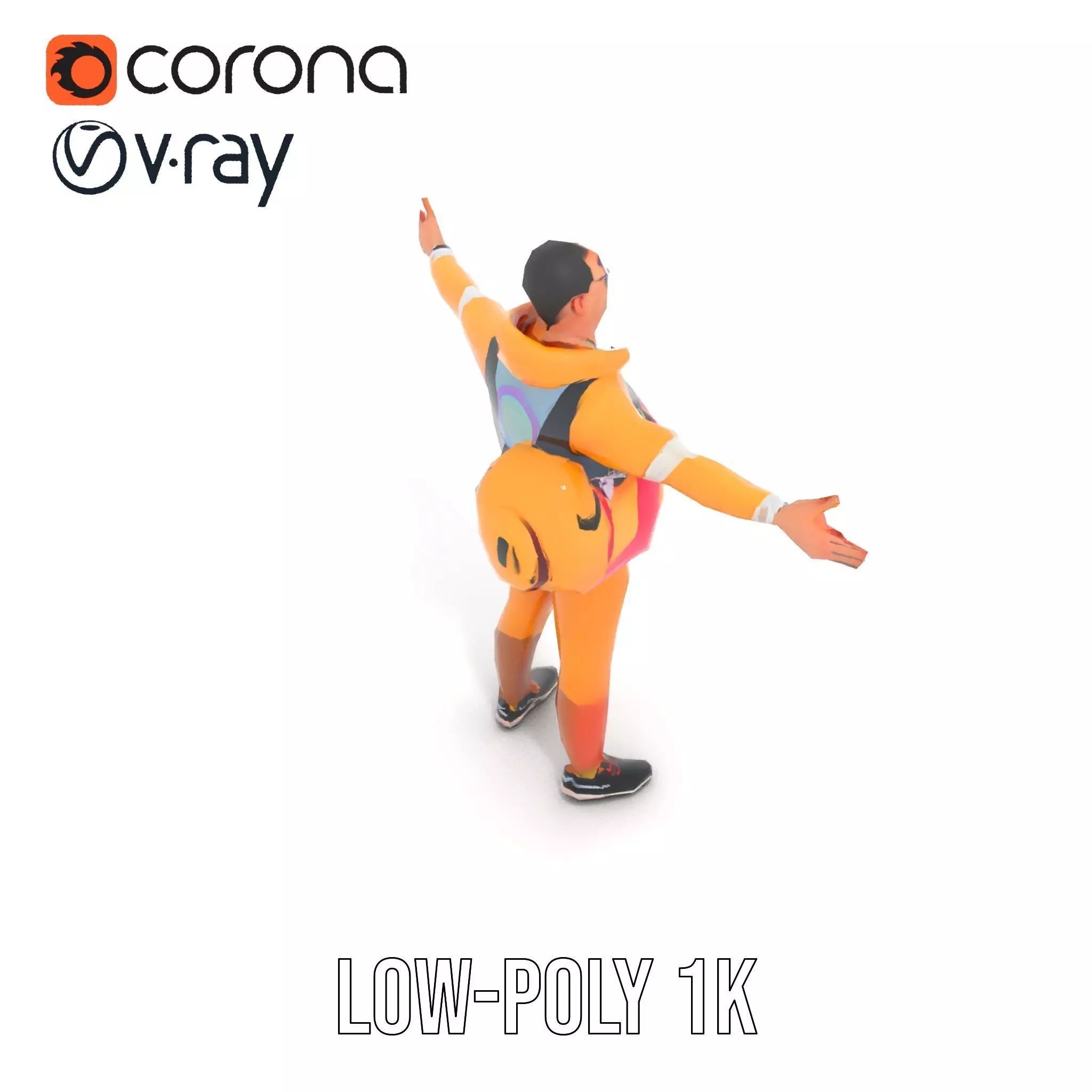 Colorful Streetwear model pack Low-poly 3D model_17