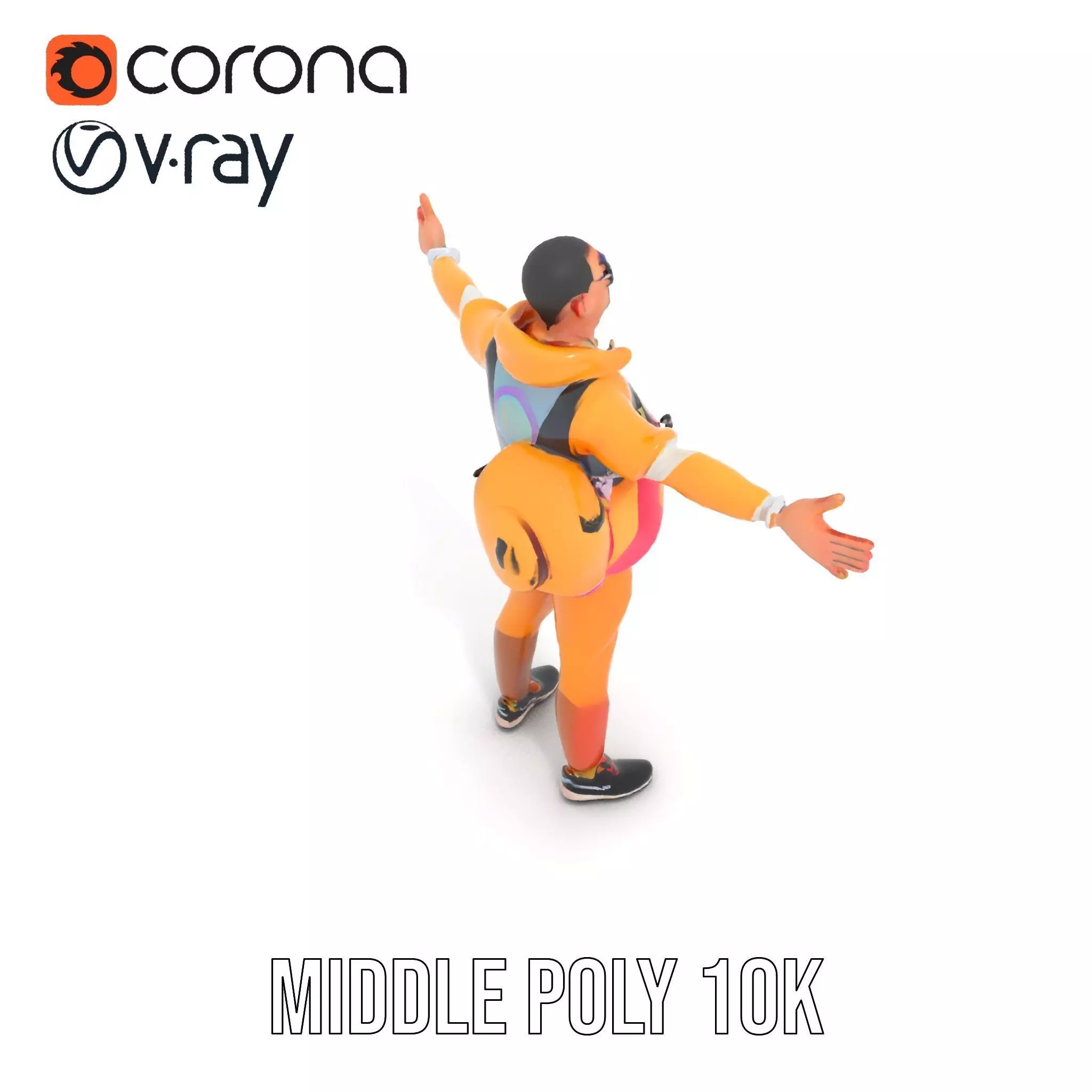 Colorful Streetwear model pack Low-poly 3D model_6