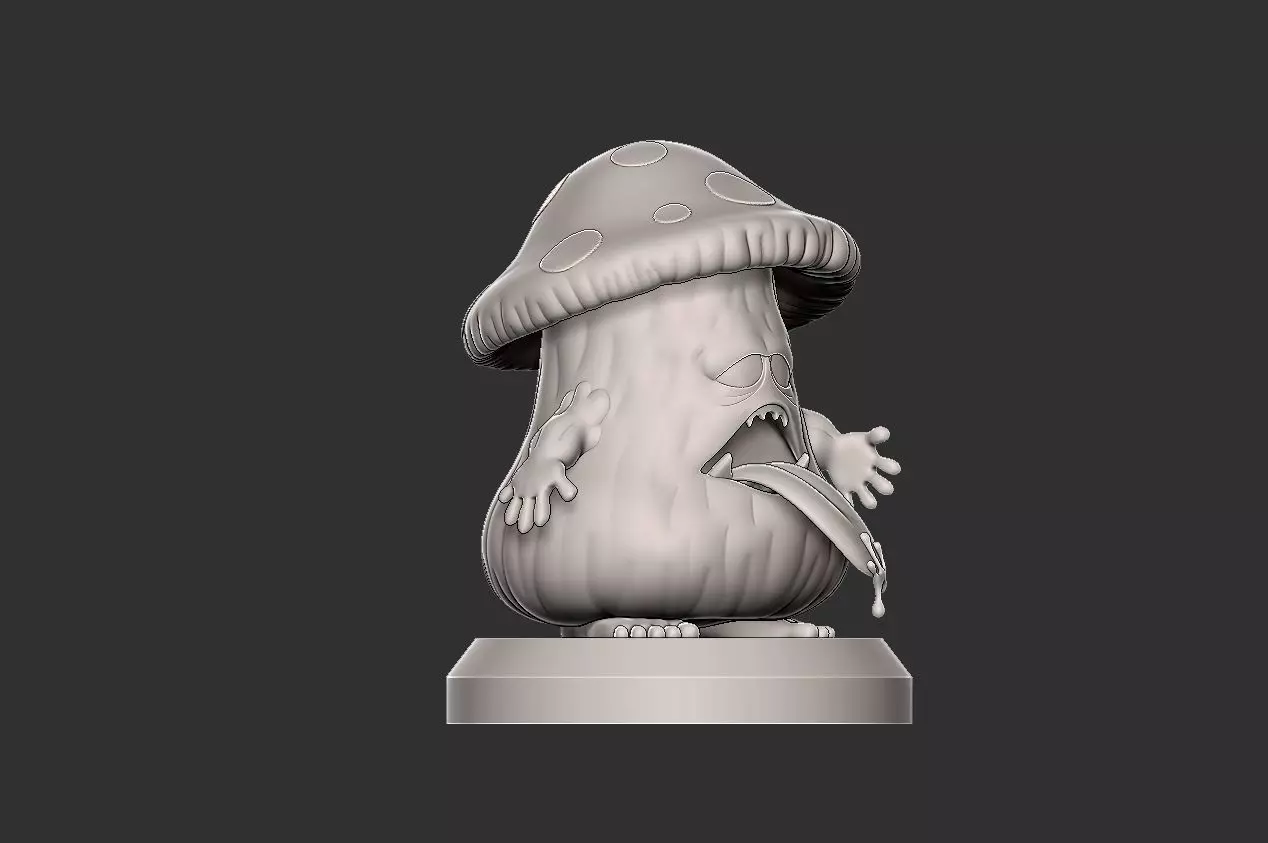 enemy mushroom miniature 3D print model_9