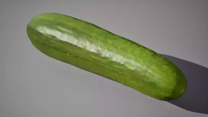 Cucumber 1K triangles 4K PBR textures