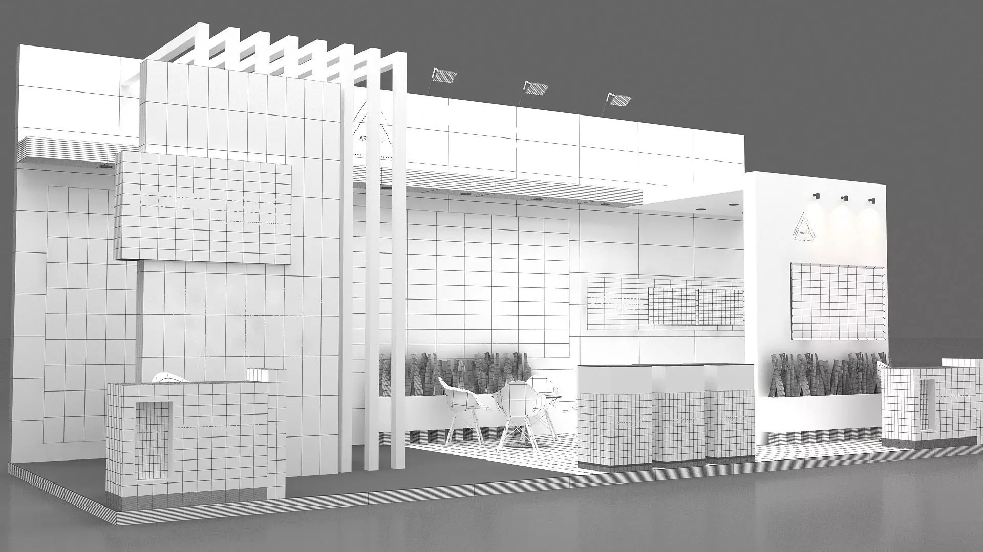 3d exhibition model booth 3D model_11