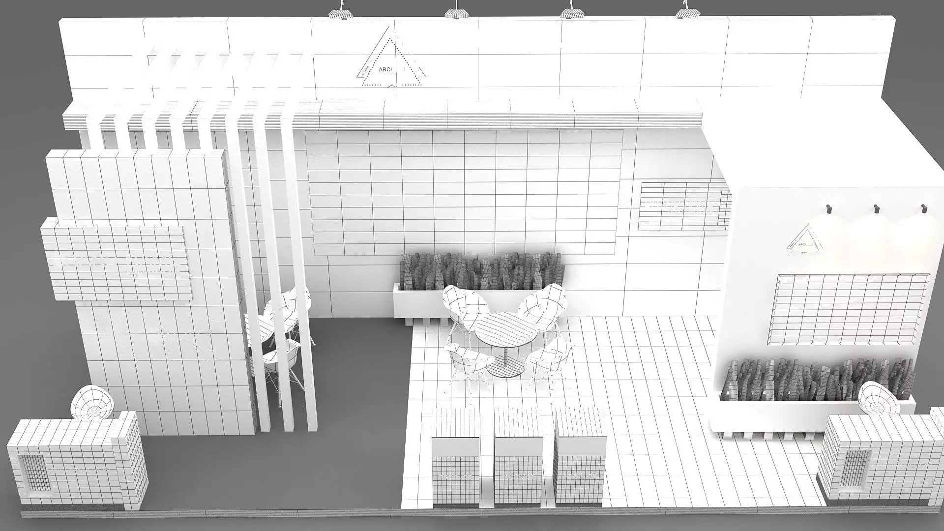 3d exhibition model booth 3D model_12