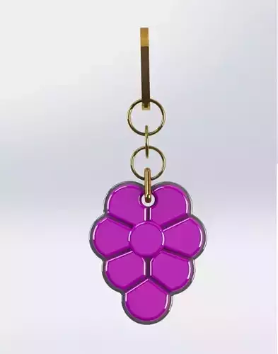 grape keychain