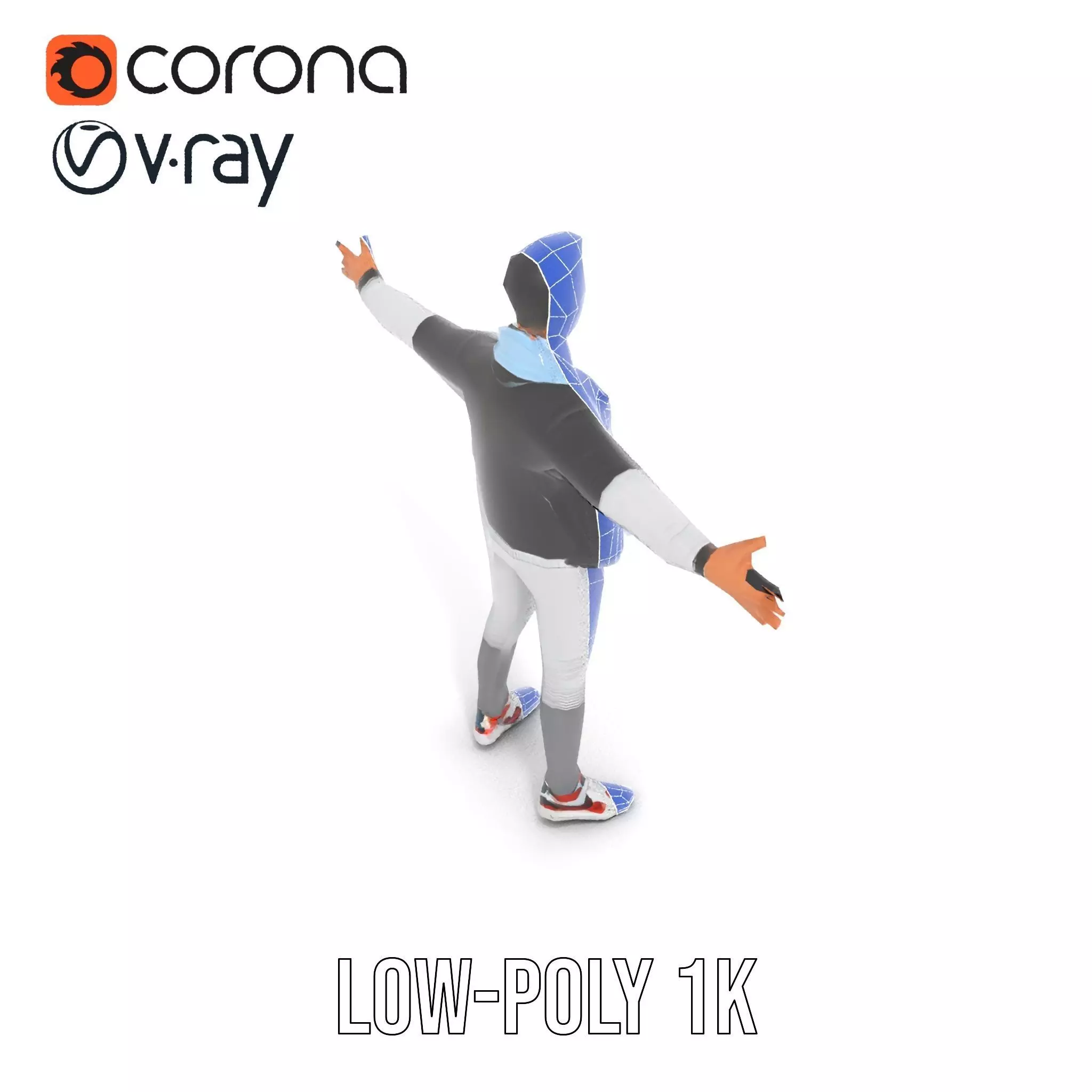 Dynamic Leather Jacket model pack Low-poly 3D model_20