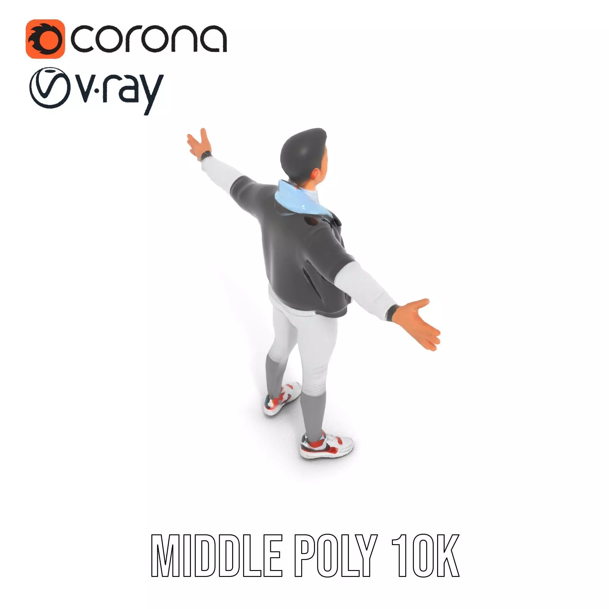 Dynamic Leather Jacket model pack Low-poly 3D model_19