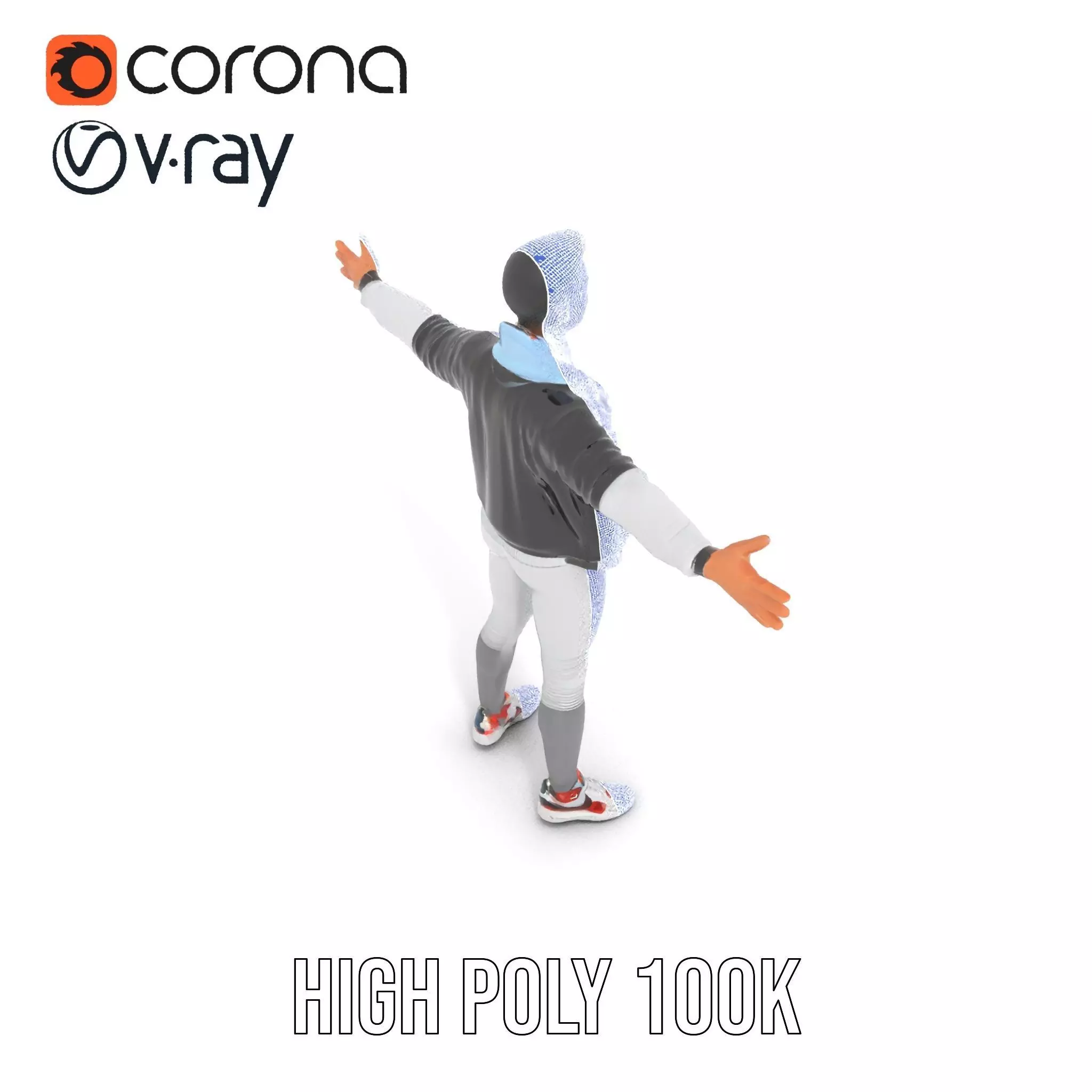 Dynamic Leather Jacket model pack Low-poly 3D model_18