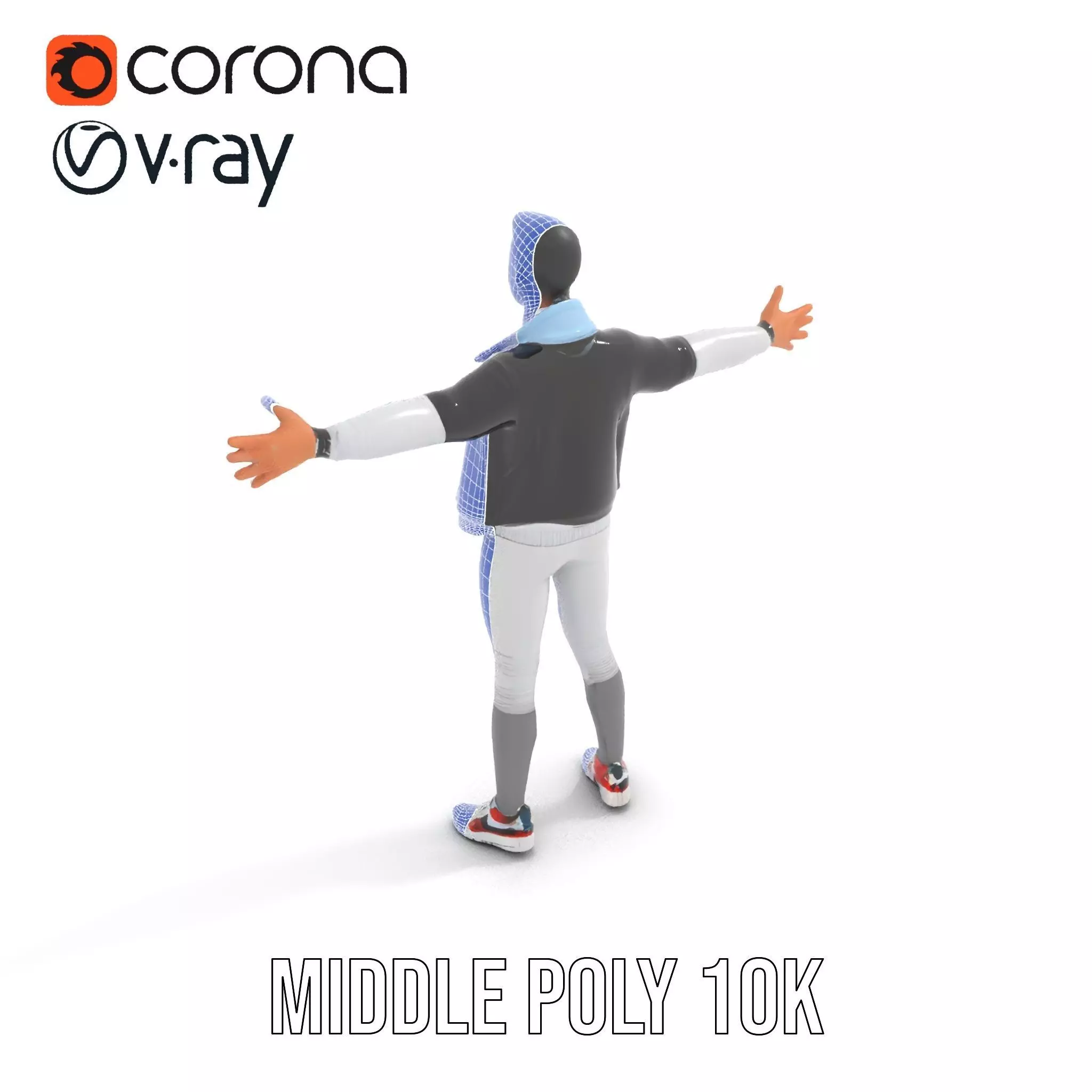 Dynamic Leather Jacket model pack Low-poly 3D model_6