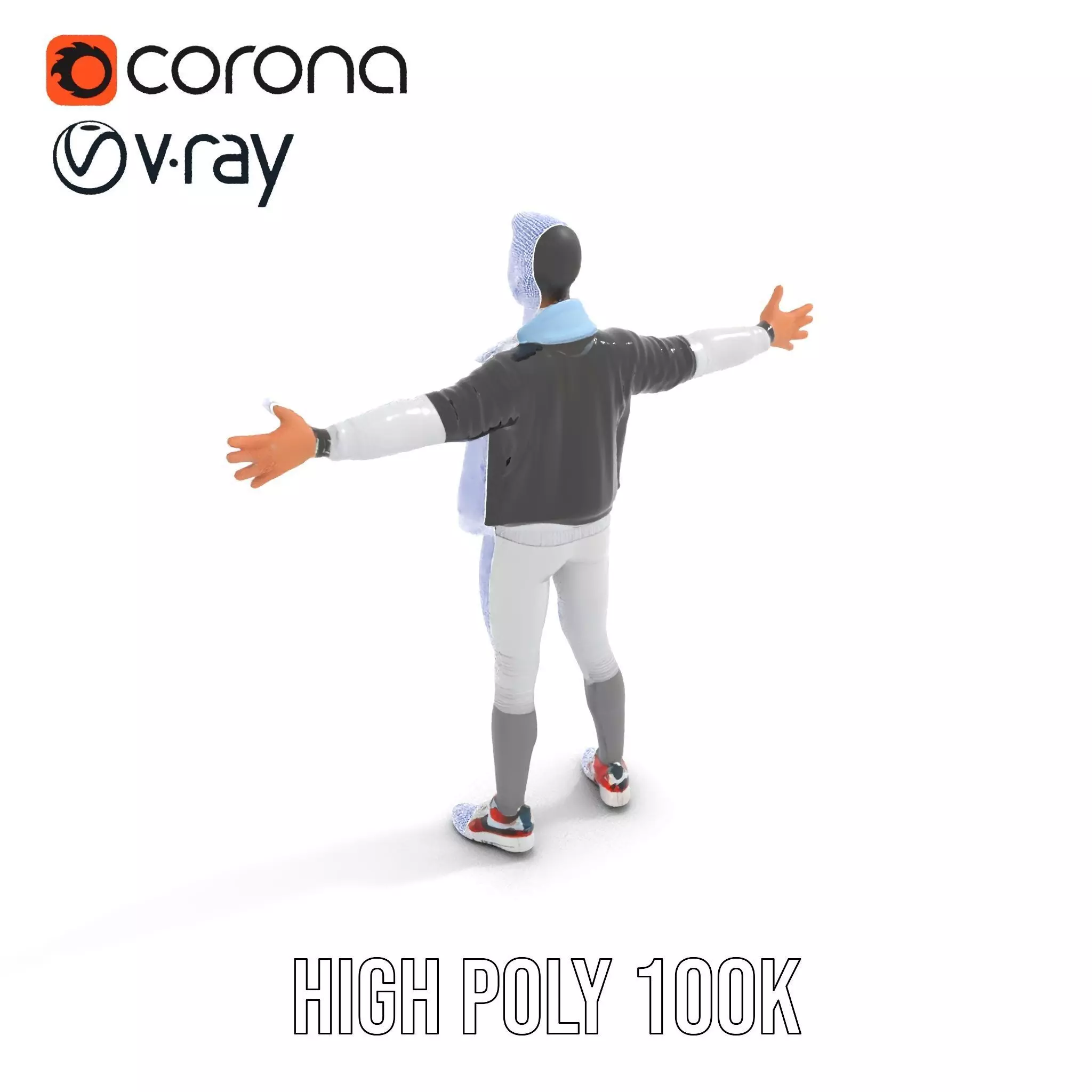 Dynamic Leather Jacket model pack Low-poly 3D model_33