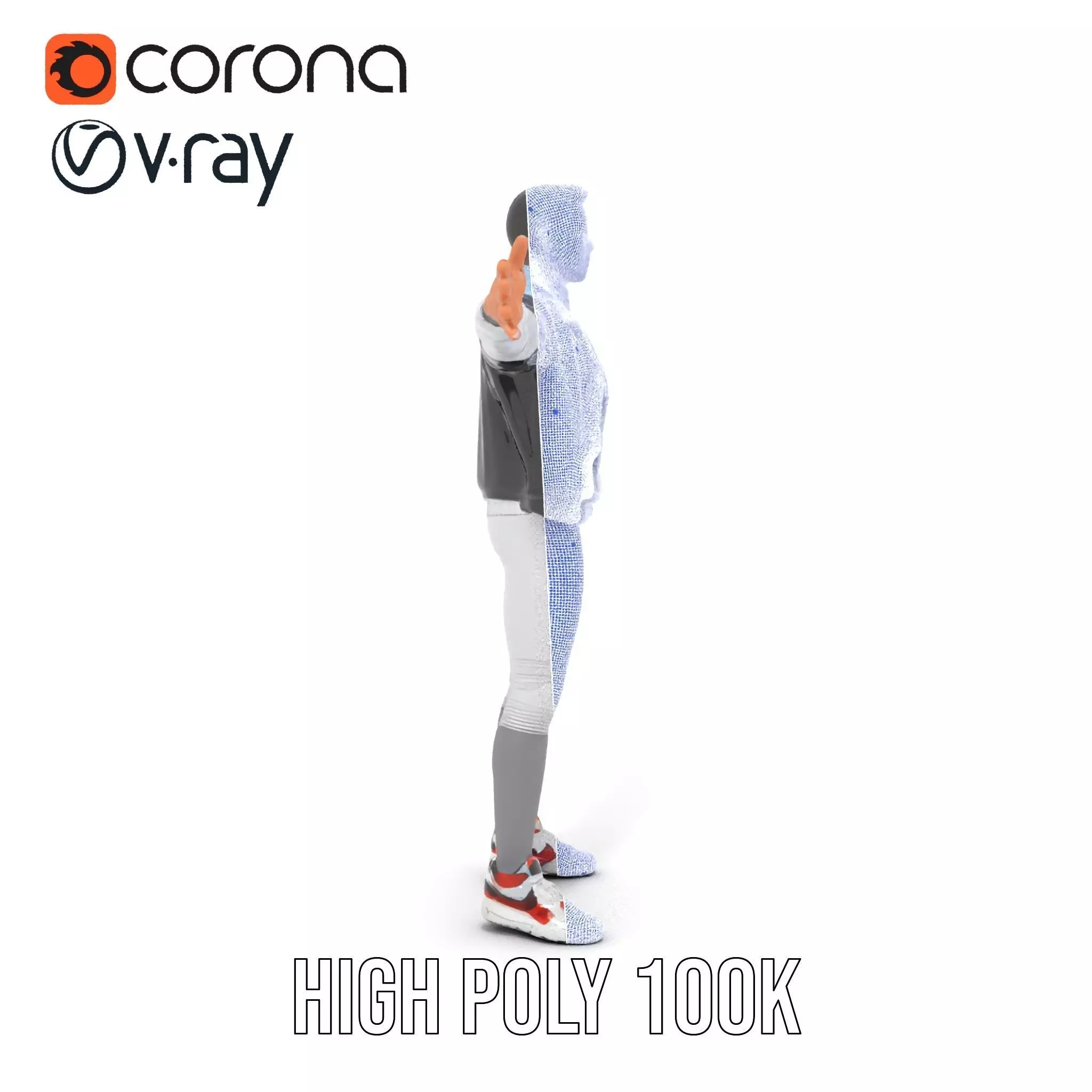 Dynamic Leather Jacket model pack Low-poly 3D model_32