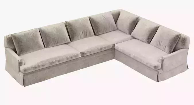 Restoration Hardware Belgian Classic Roll Arm L-Sectional