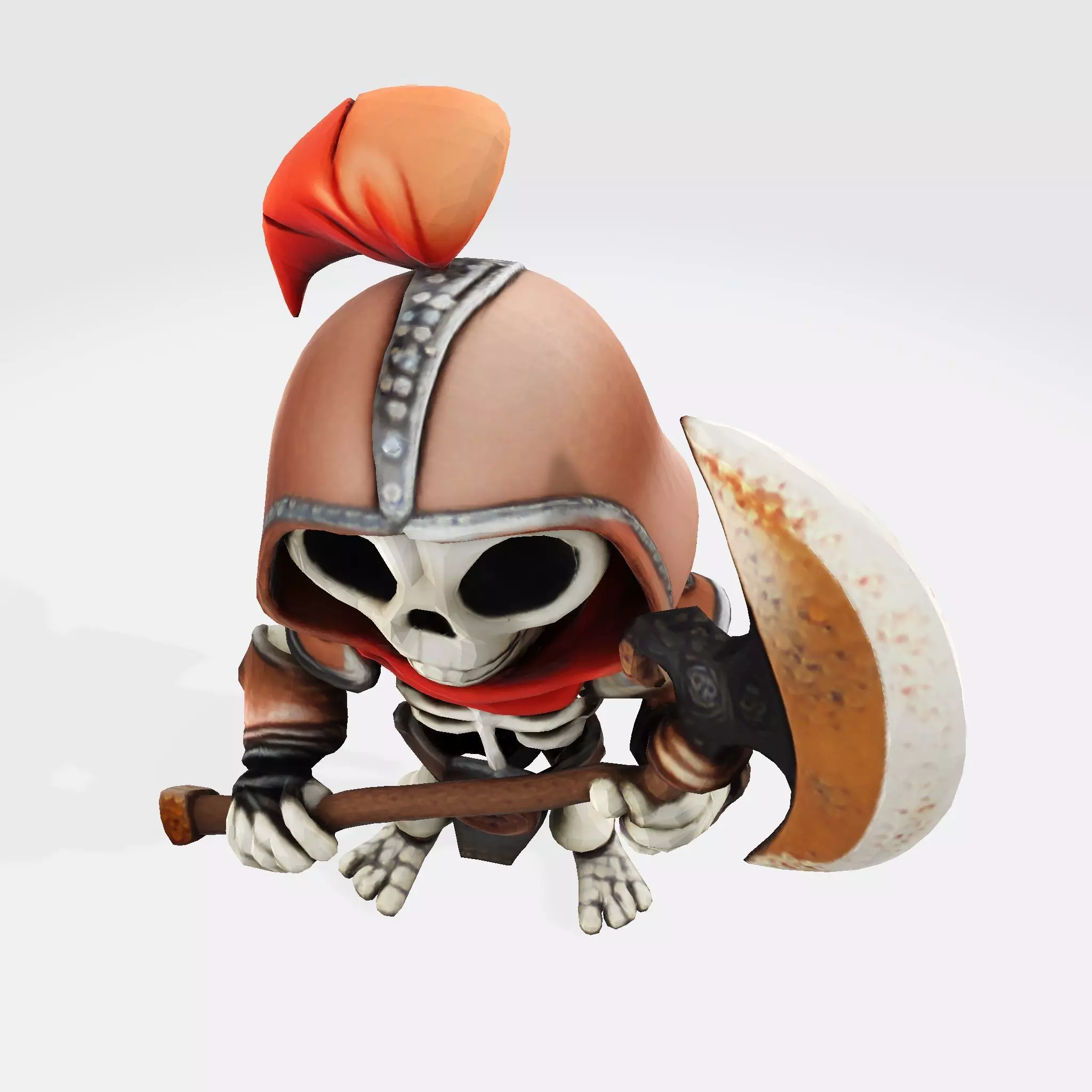 Cute Skully Centurion Gladiator for 3D Print 3D print model_2