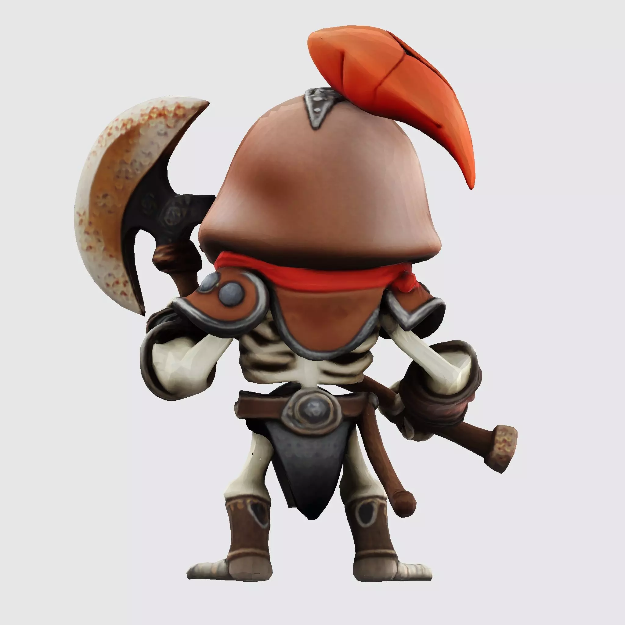 Cute Skully Centurion Gladiator for 3D Print 3D print model_5